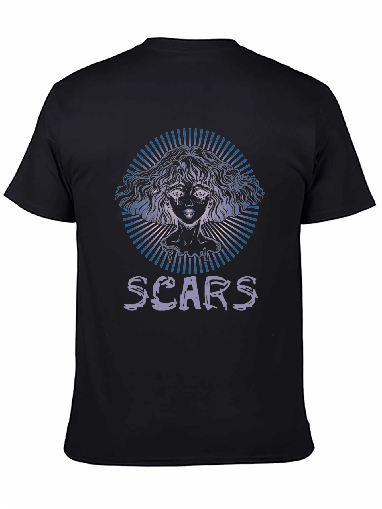Scars Graphic Tee - Unisex Black Cotton Shirt