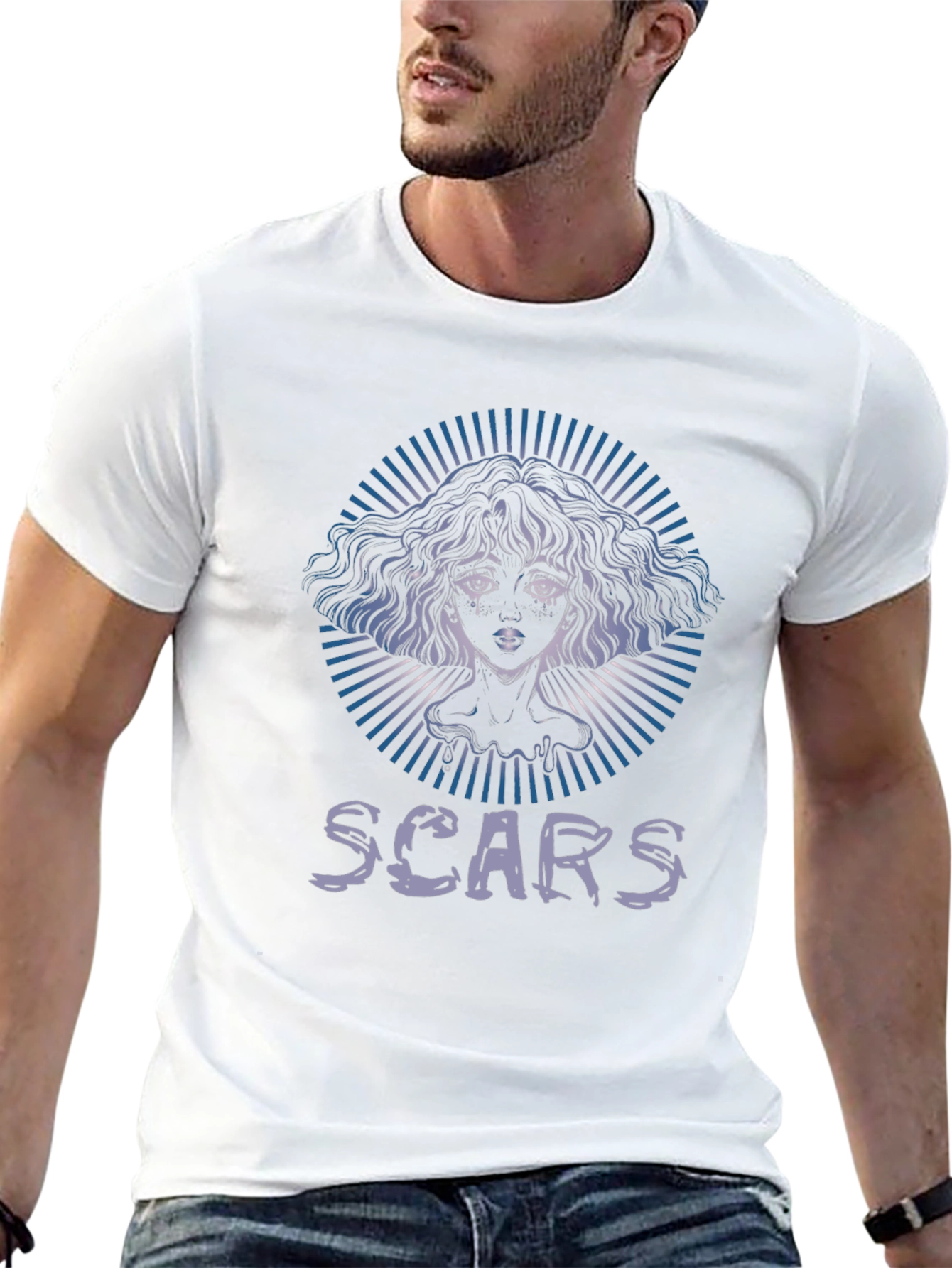 Scars Graphic Tee - Unisex Black Cotton Shirt