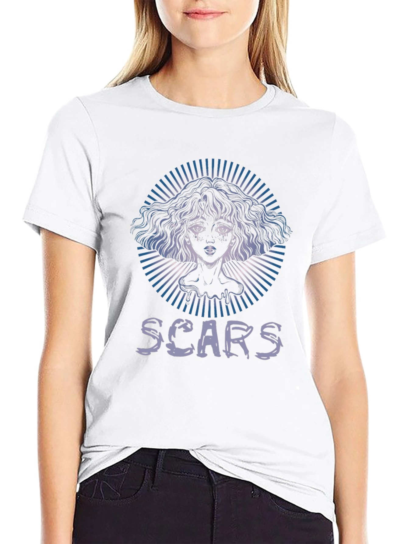 Scars Graphic Tee - Unisex Black Cotton Shirt
