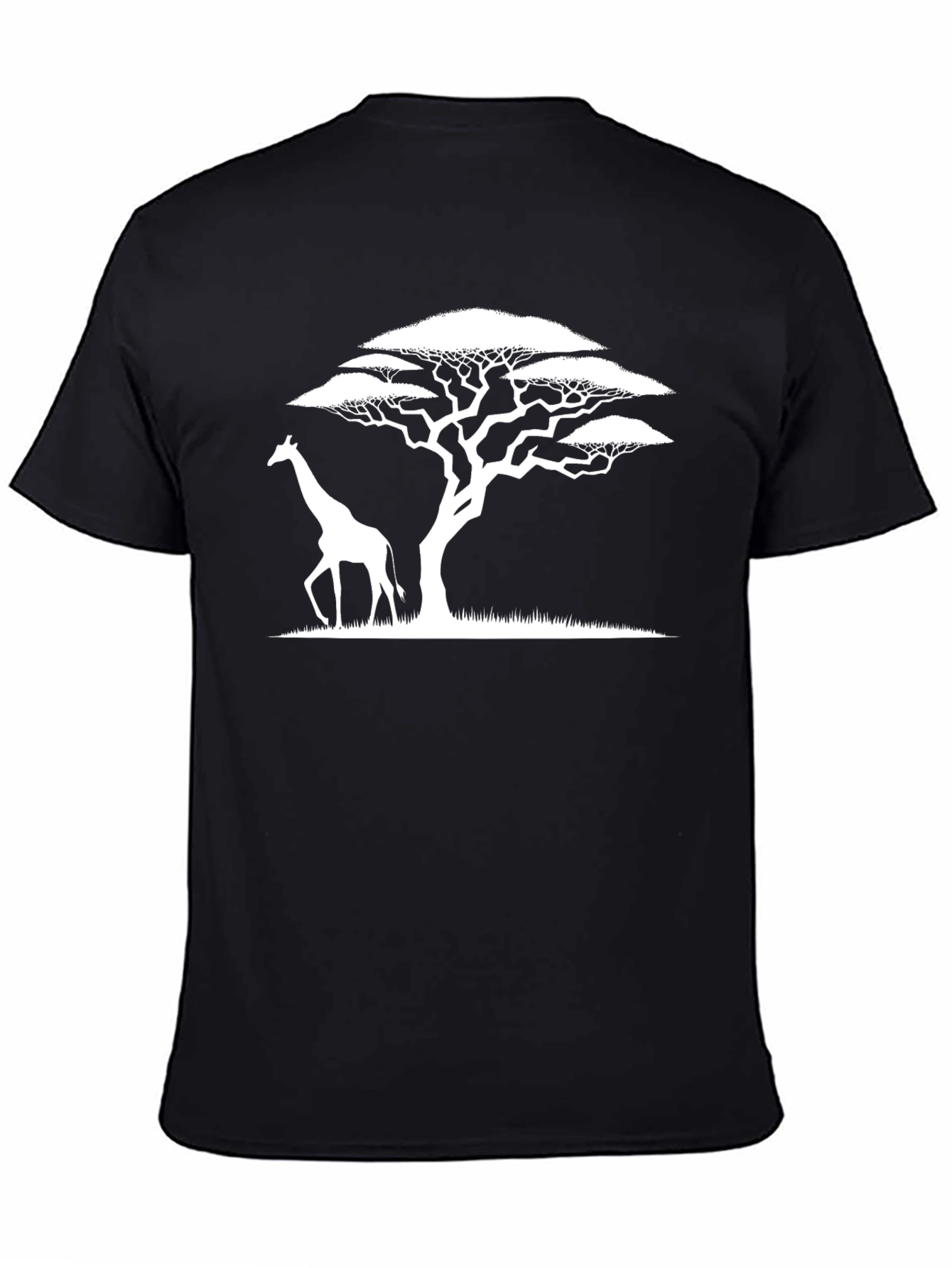 Giraffe and Acacia Tree Graphic Tee