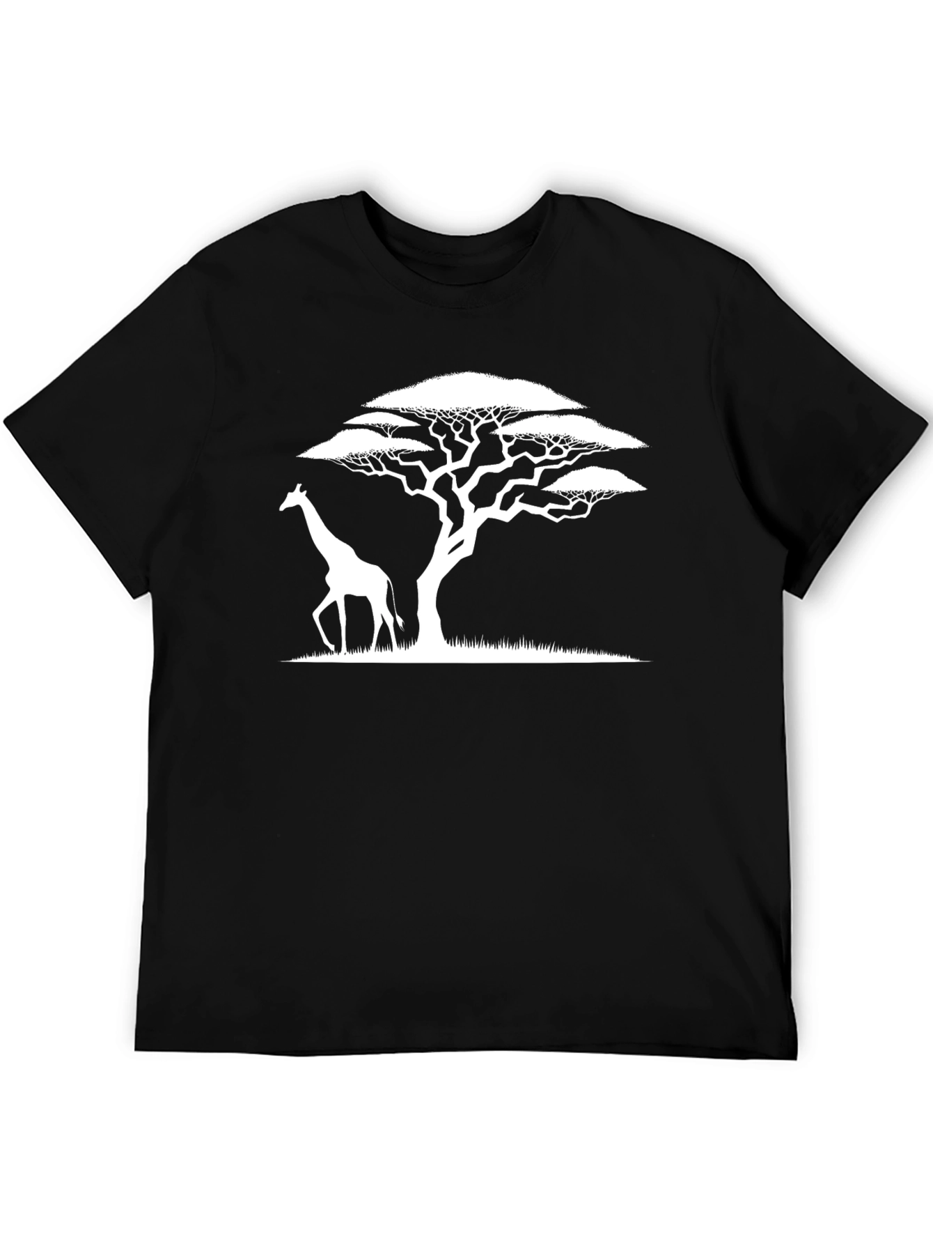 Giraffe and Acacia Tree Graphic Tee