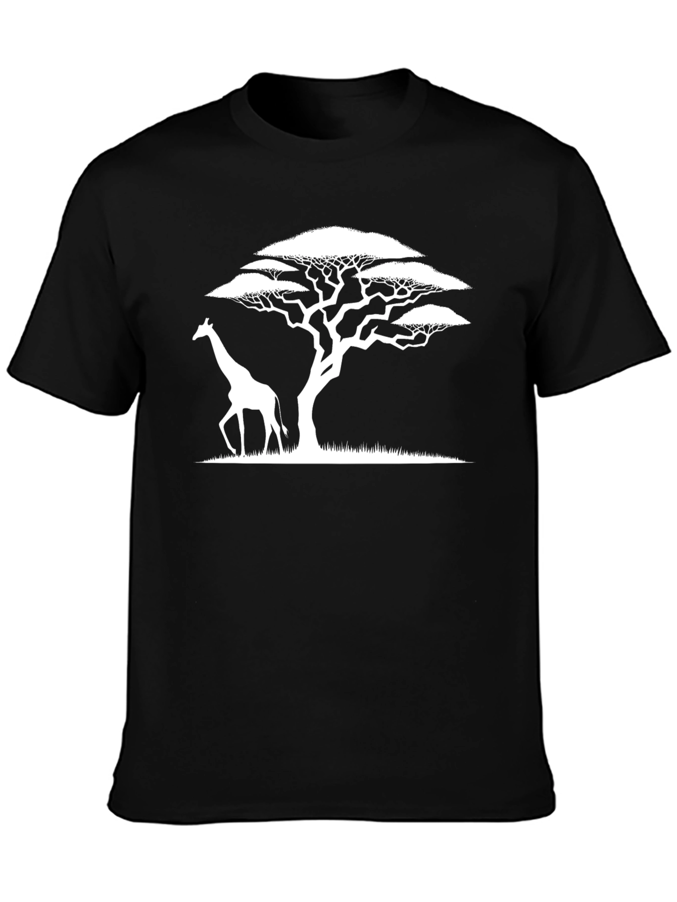 Giraffe and Acacia Tree Graphic Tee