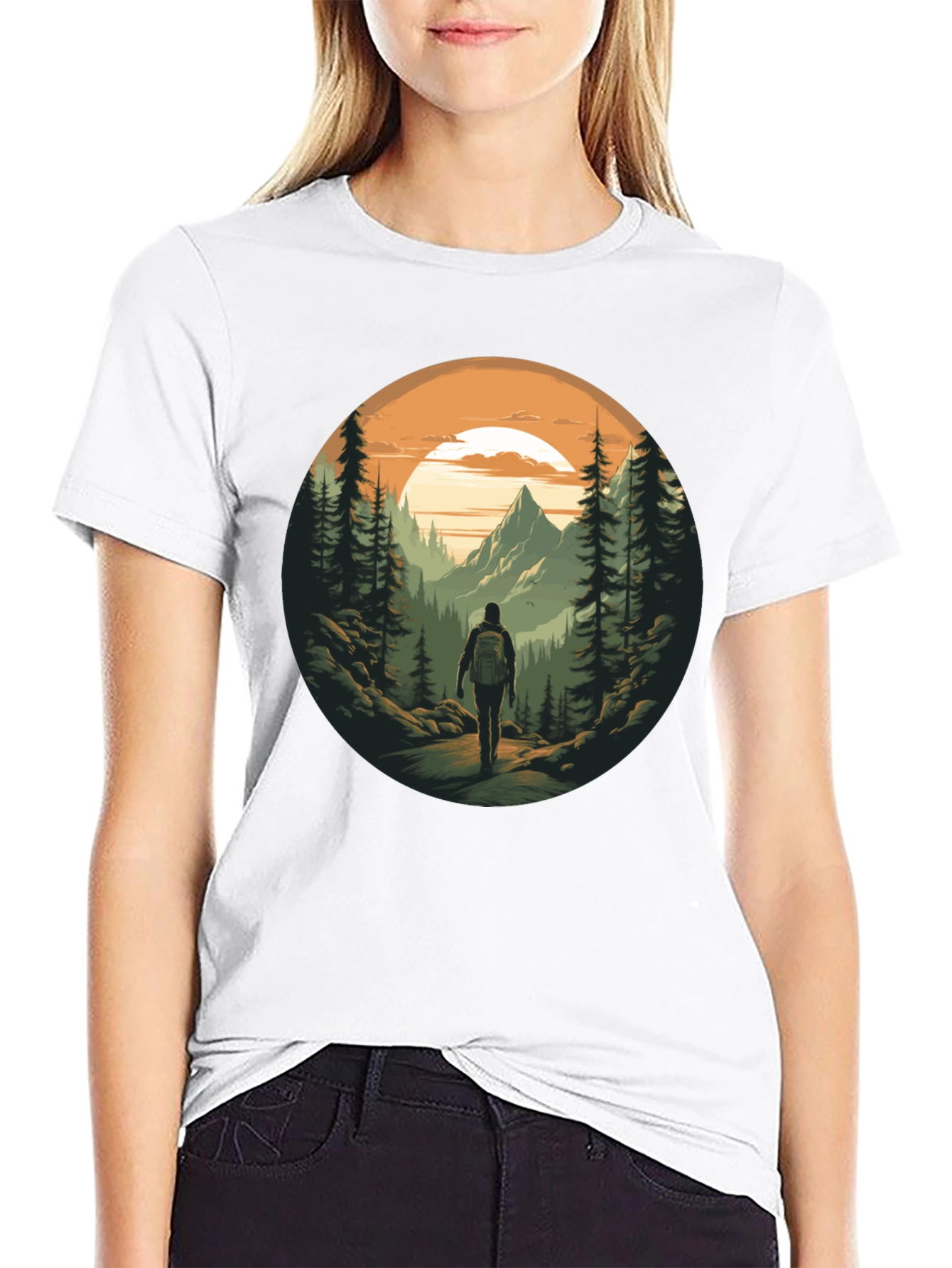 Mountain Hiker Graphic Tee - Adventure Awaits!