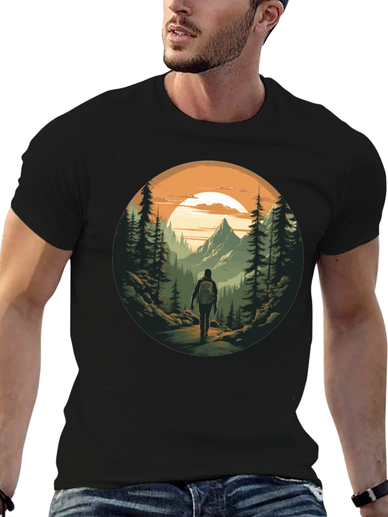 Mountain Hiker Graphic Tee - Adventure Awaits!