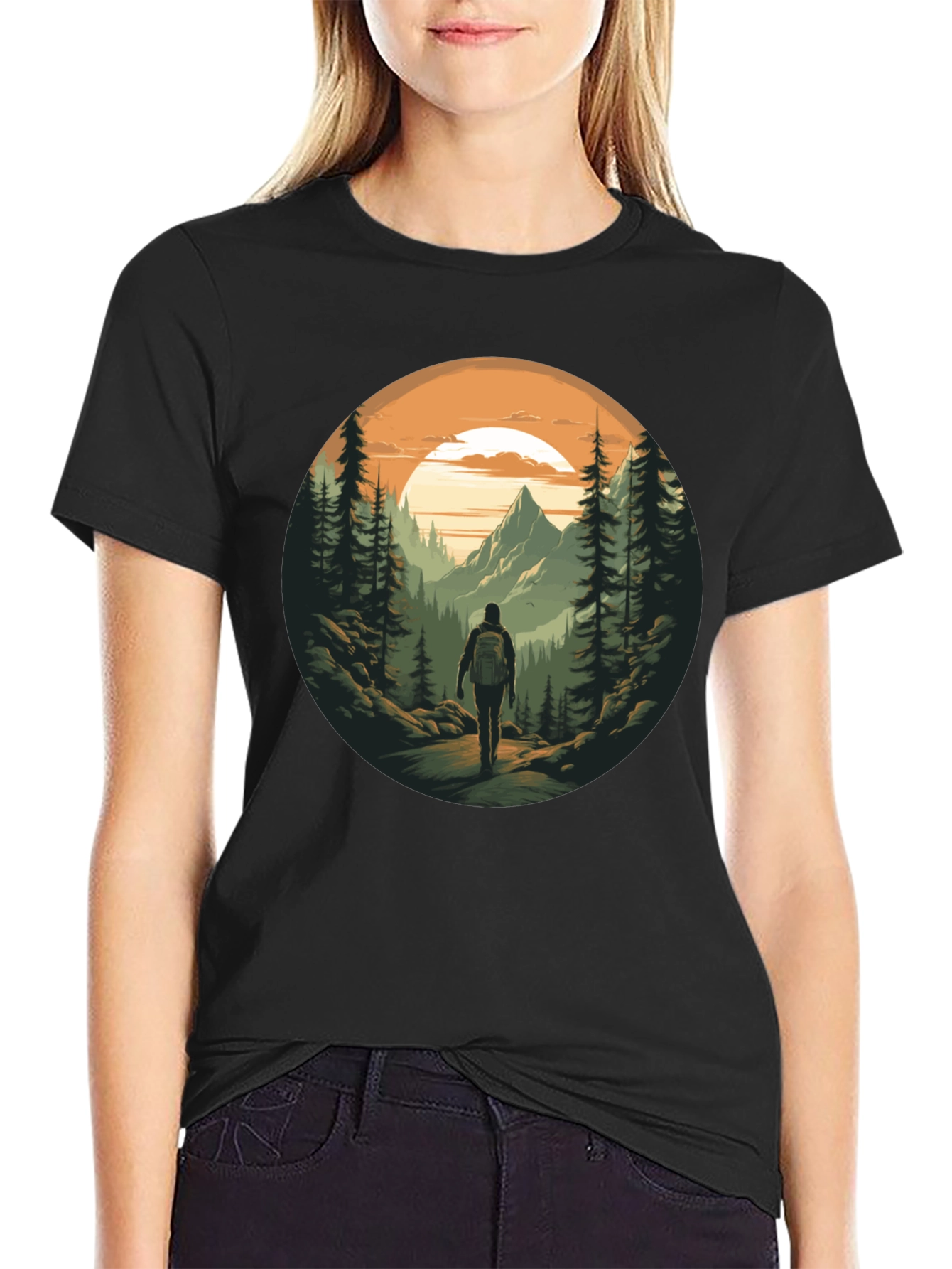 Mountain Hiker Graphic Tee - Adventure Awaits!