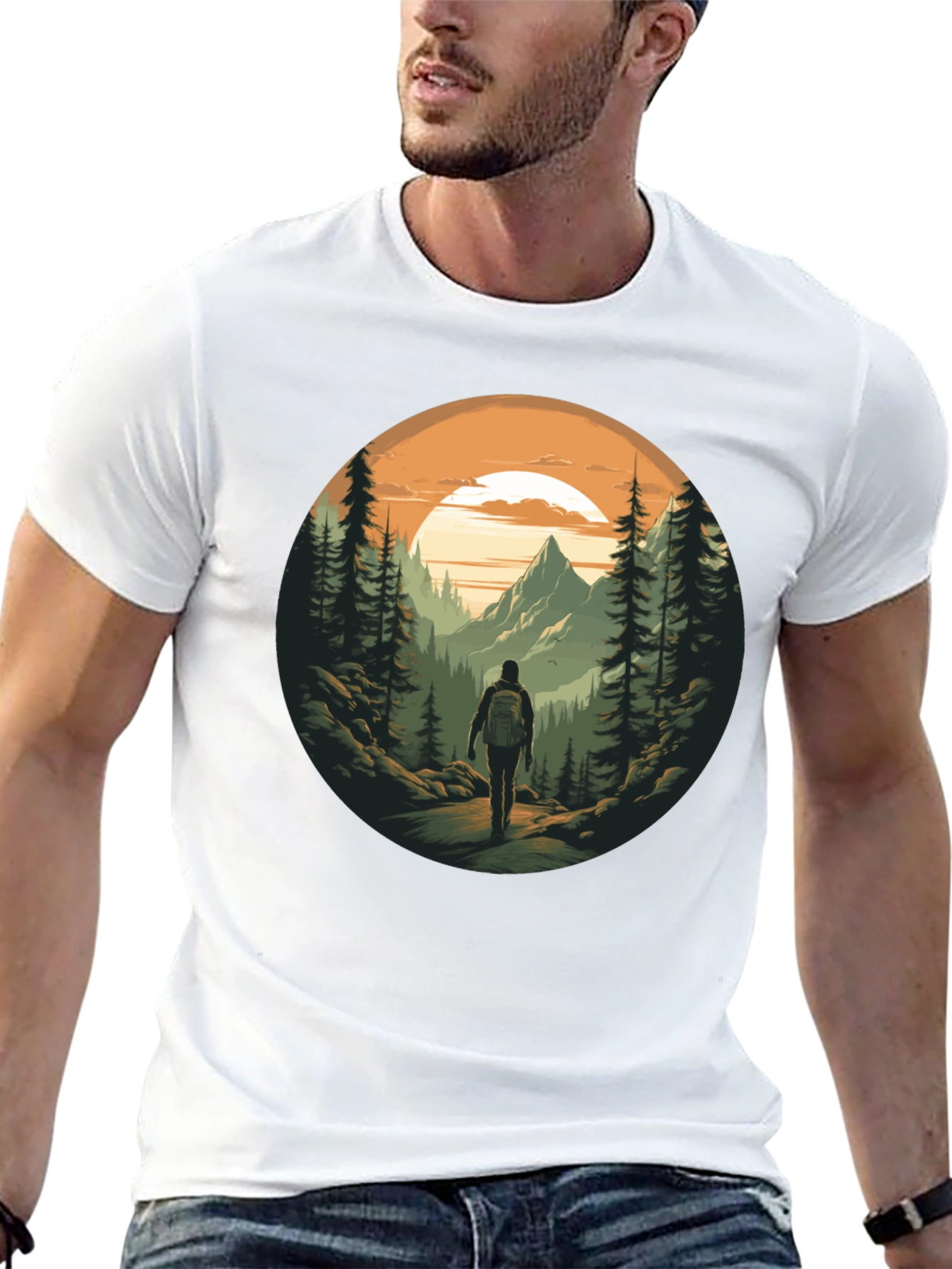 Mountain Hiker Graphic Tee - Adventure Awaits!
