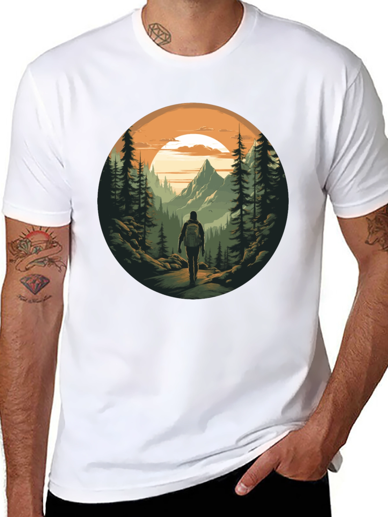 Mountain Hiker Graphic Tee - Adventure Awaits!