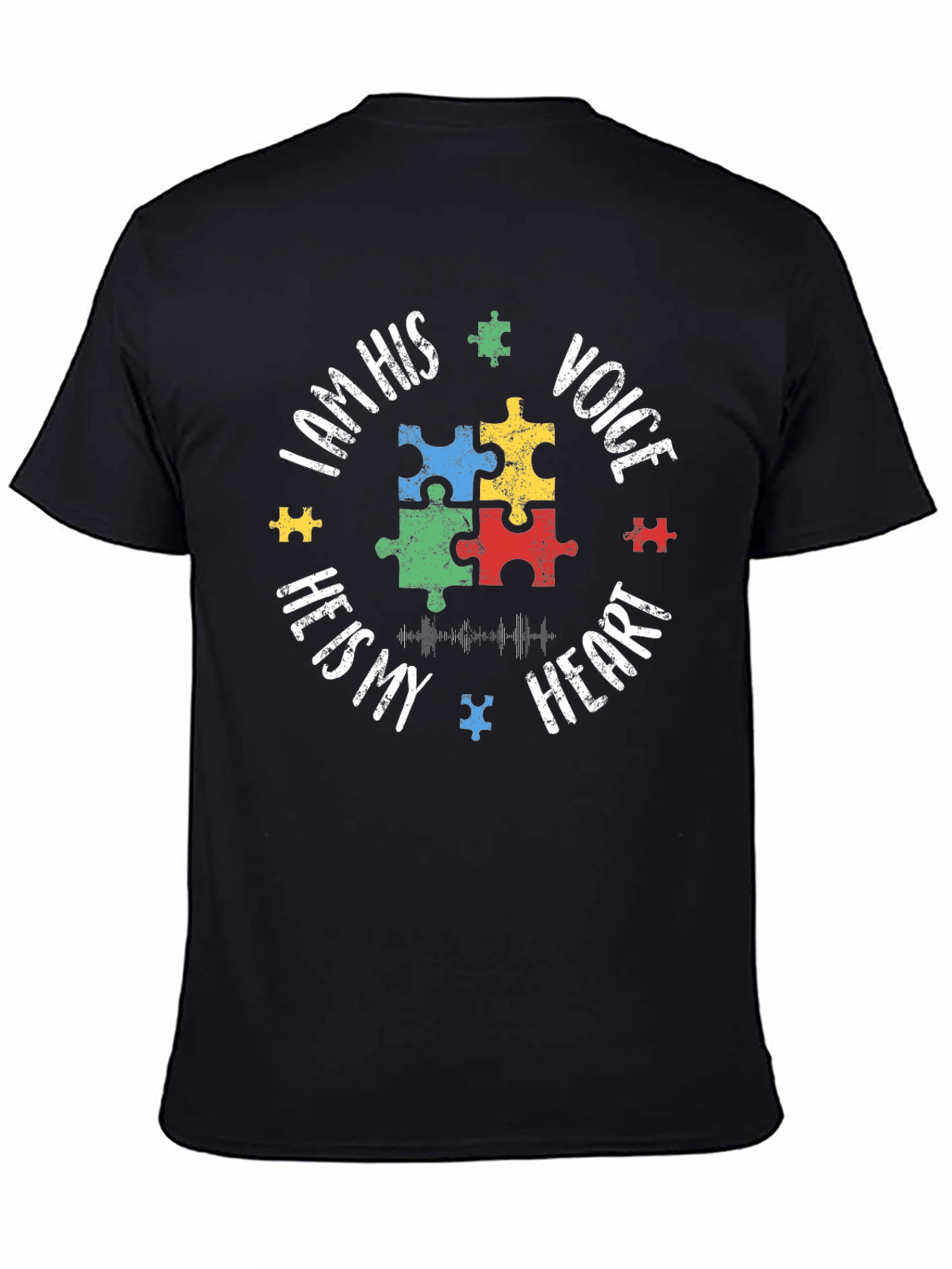Autism Awareness Puzzle Piece T-Shirt - Voice Heart