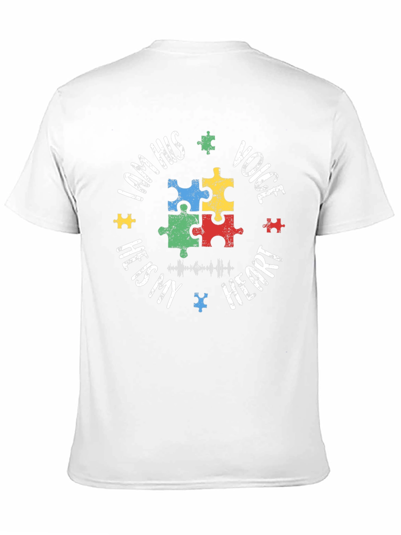 Autism Awareness Puzzle Piece T-Shirt - Voice Heart