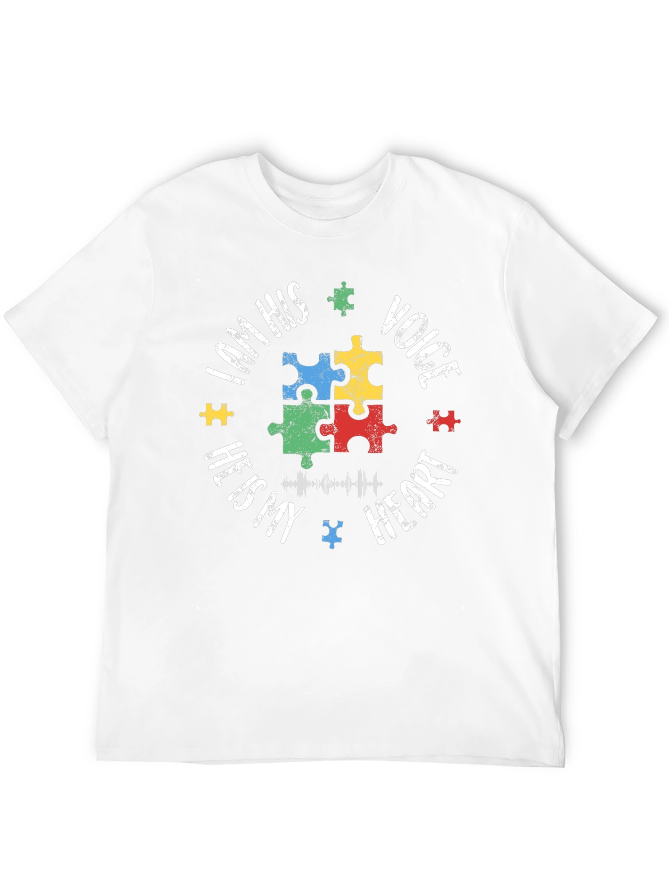 Autism Awareness Puzzle Piece T-Shirt - Voice Heart