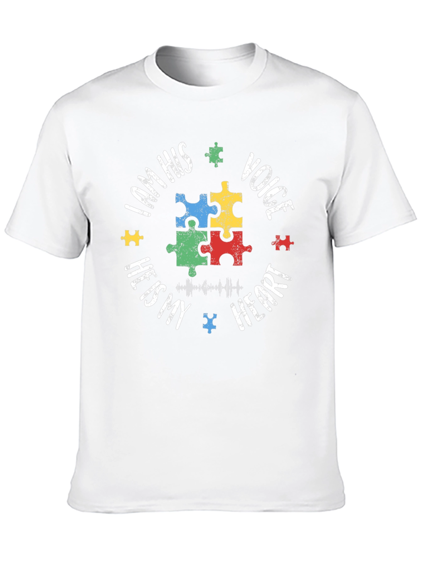 Autism Awareness Puzzle Piece T-Shirt - Voice Heart