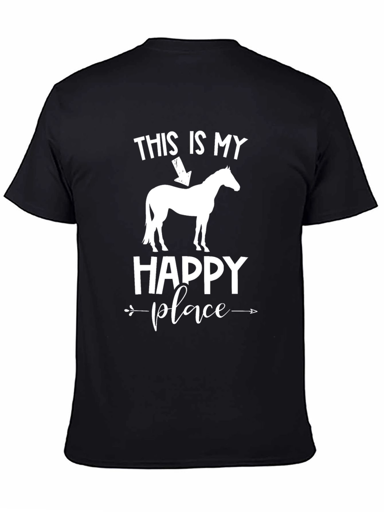 Horse Lover T-Shirt: My Happy Place Design