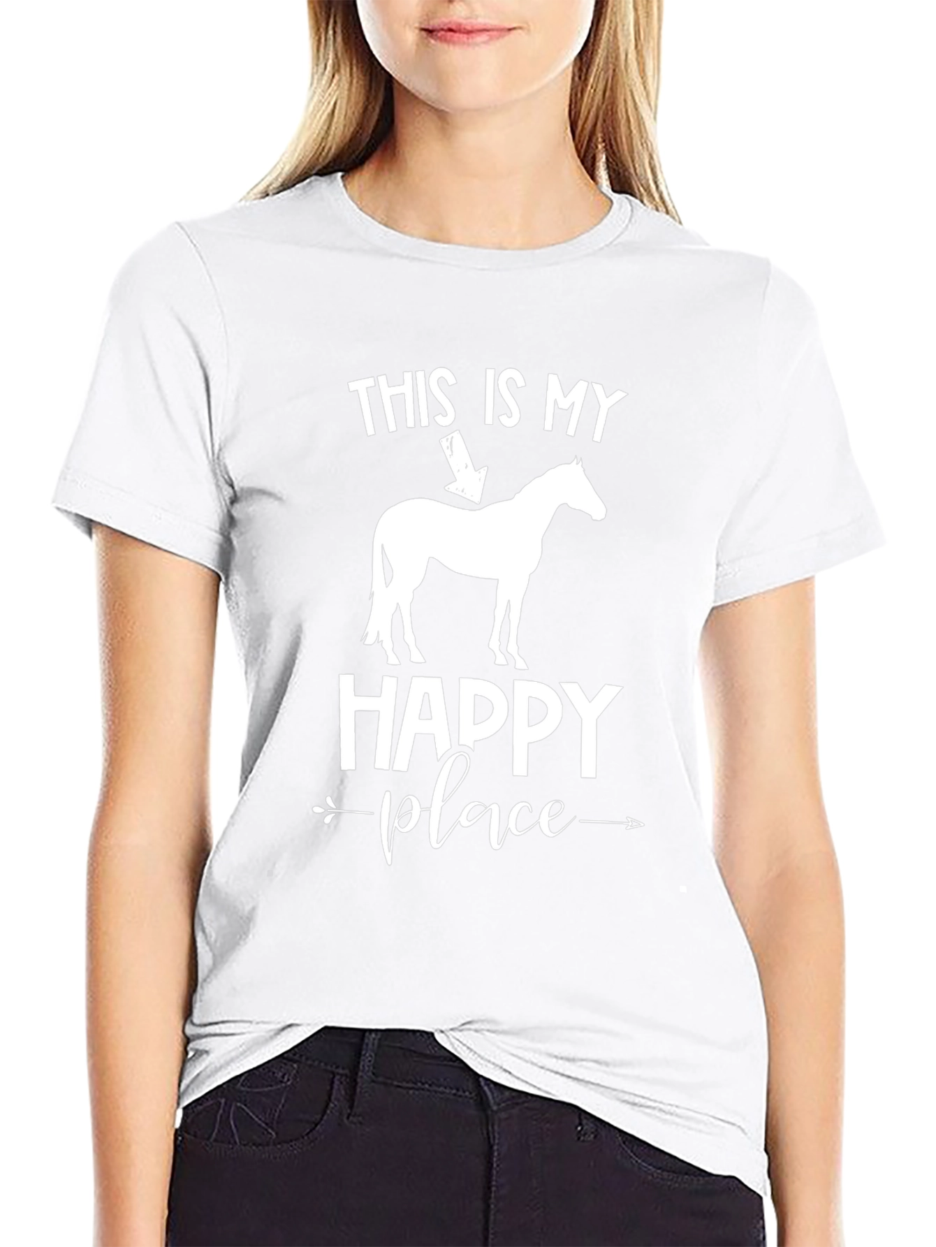 Horse Lover T-Shirt: My Happy Place Design