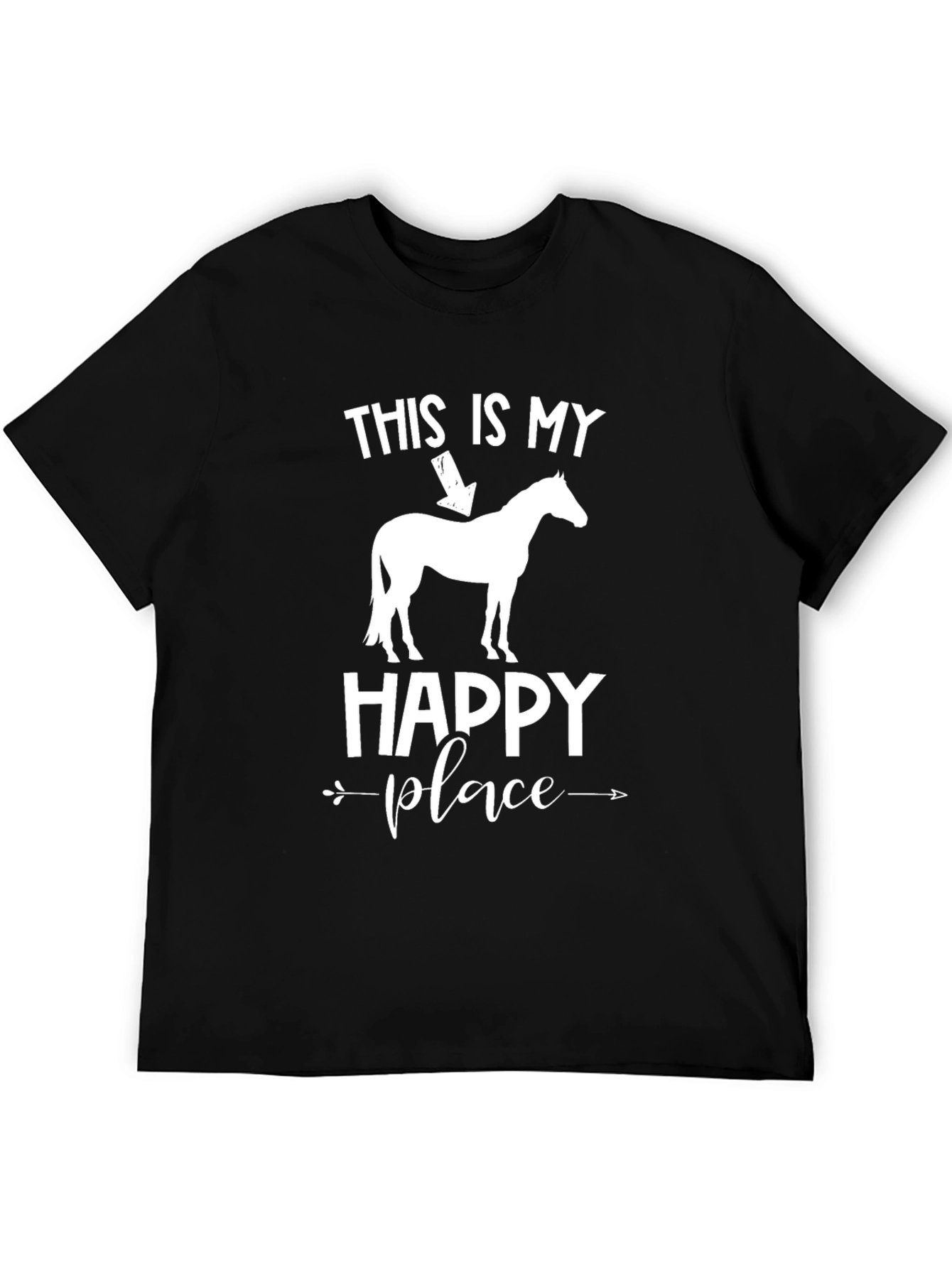 Horse Lover T-Shirt: My Happy Place Design