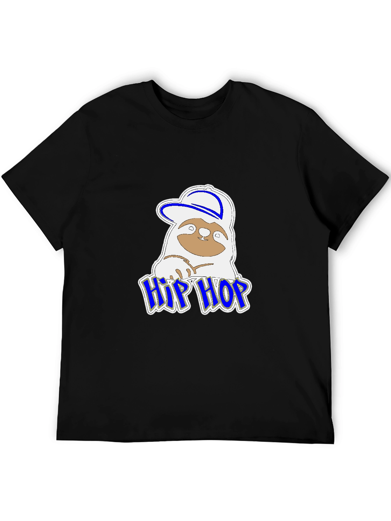 Hip Hop Sloth Graphic T-Shirt