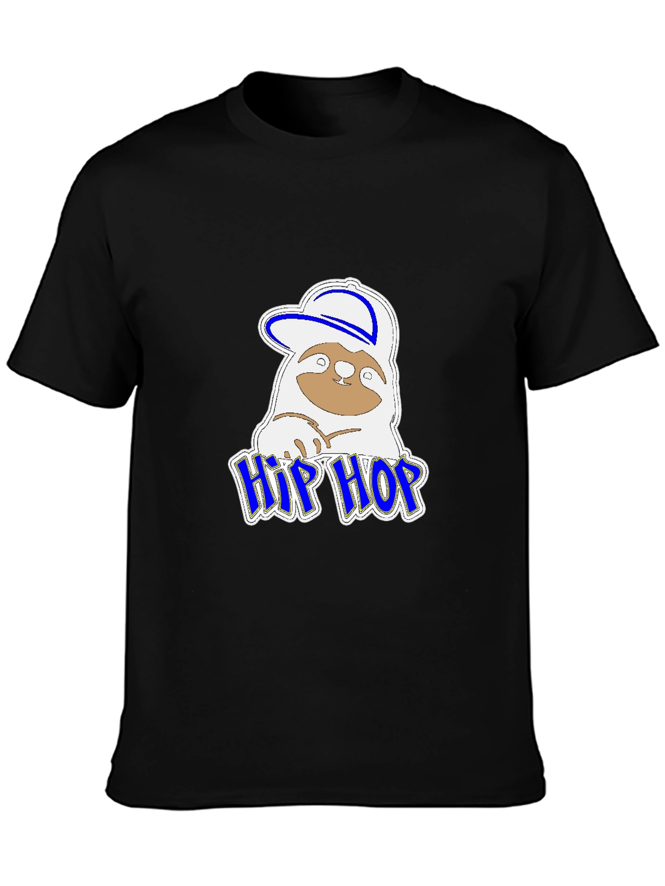 Hip Hop Sloth Graphic T-Shirt