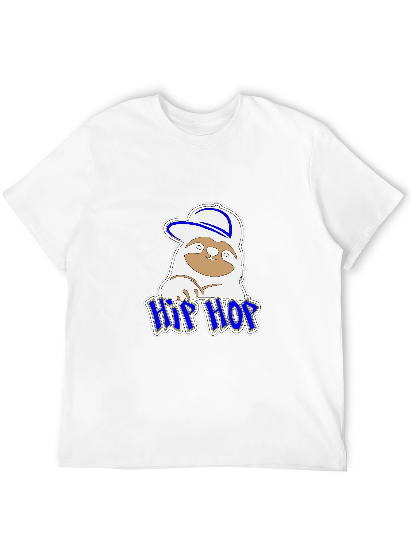 Hip Hop Sloth Graphic T-Shirt