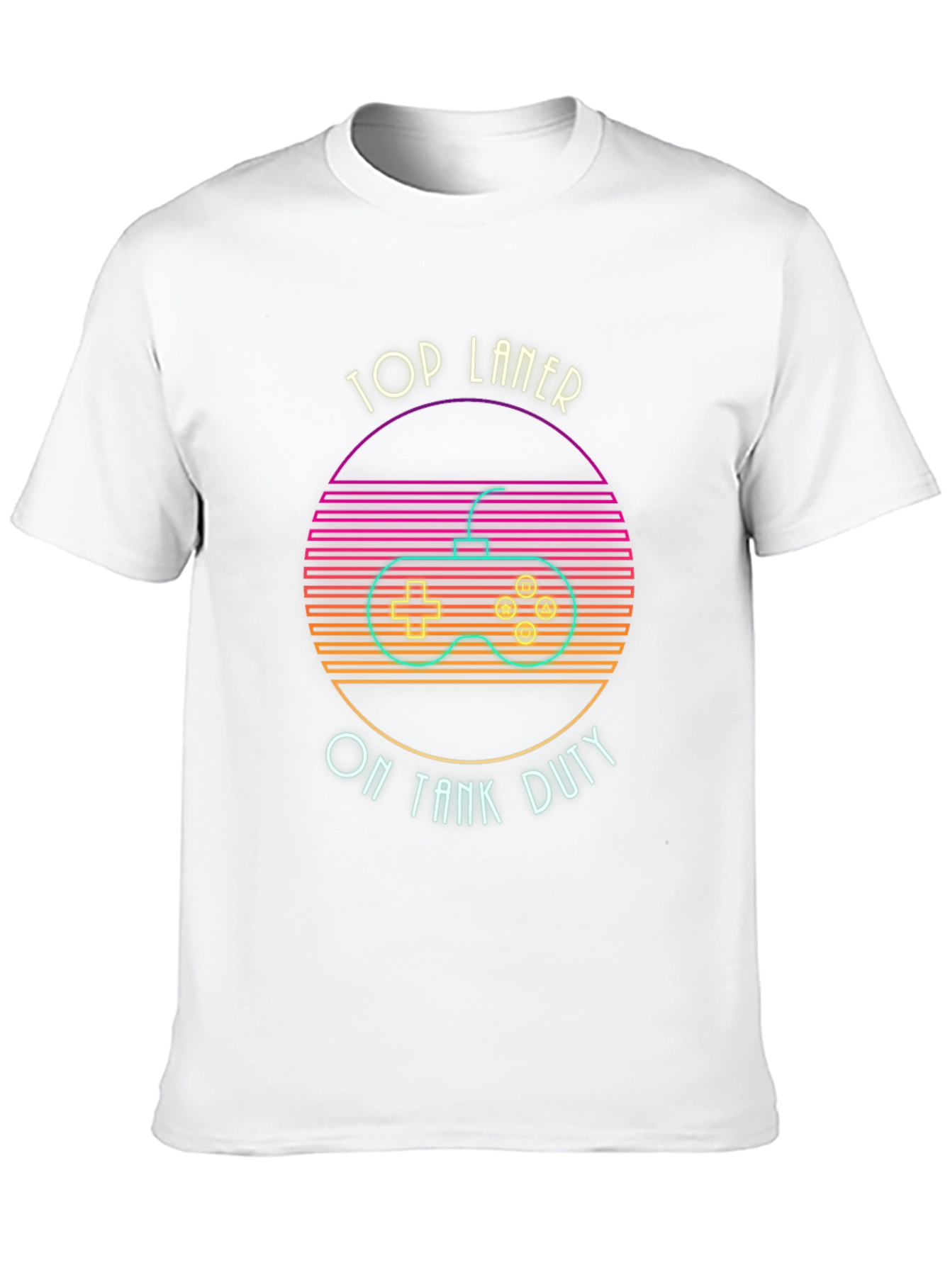 Top Laner On Tank Duty Black T-Shirt