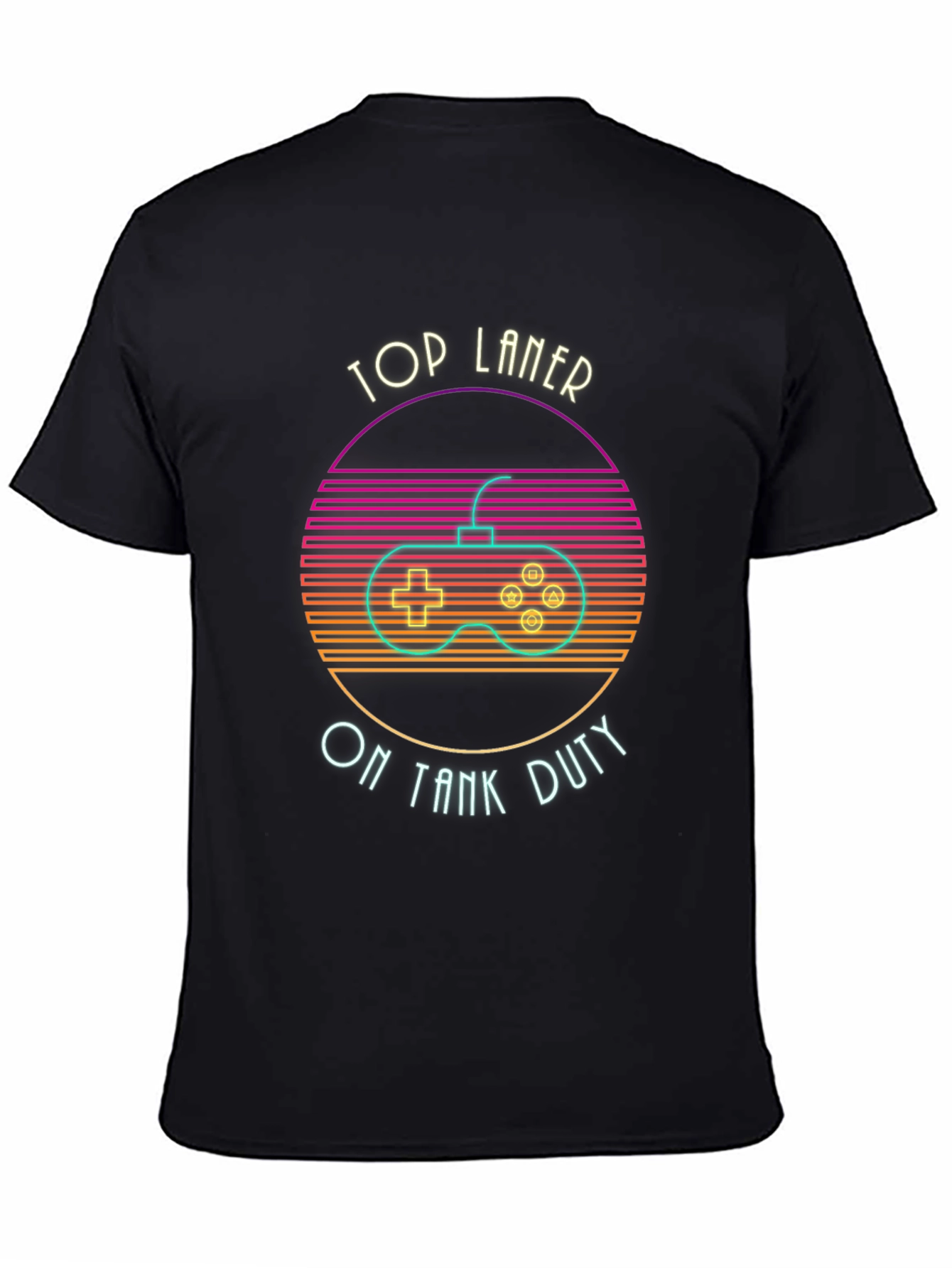 Top Laner On Tank Duty Black T-Shirt