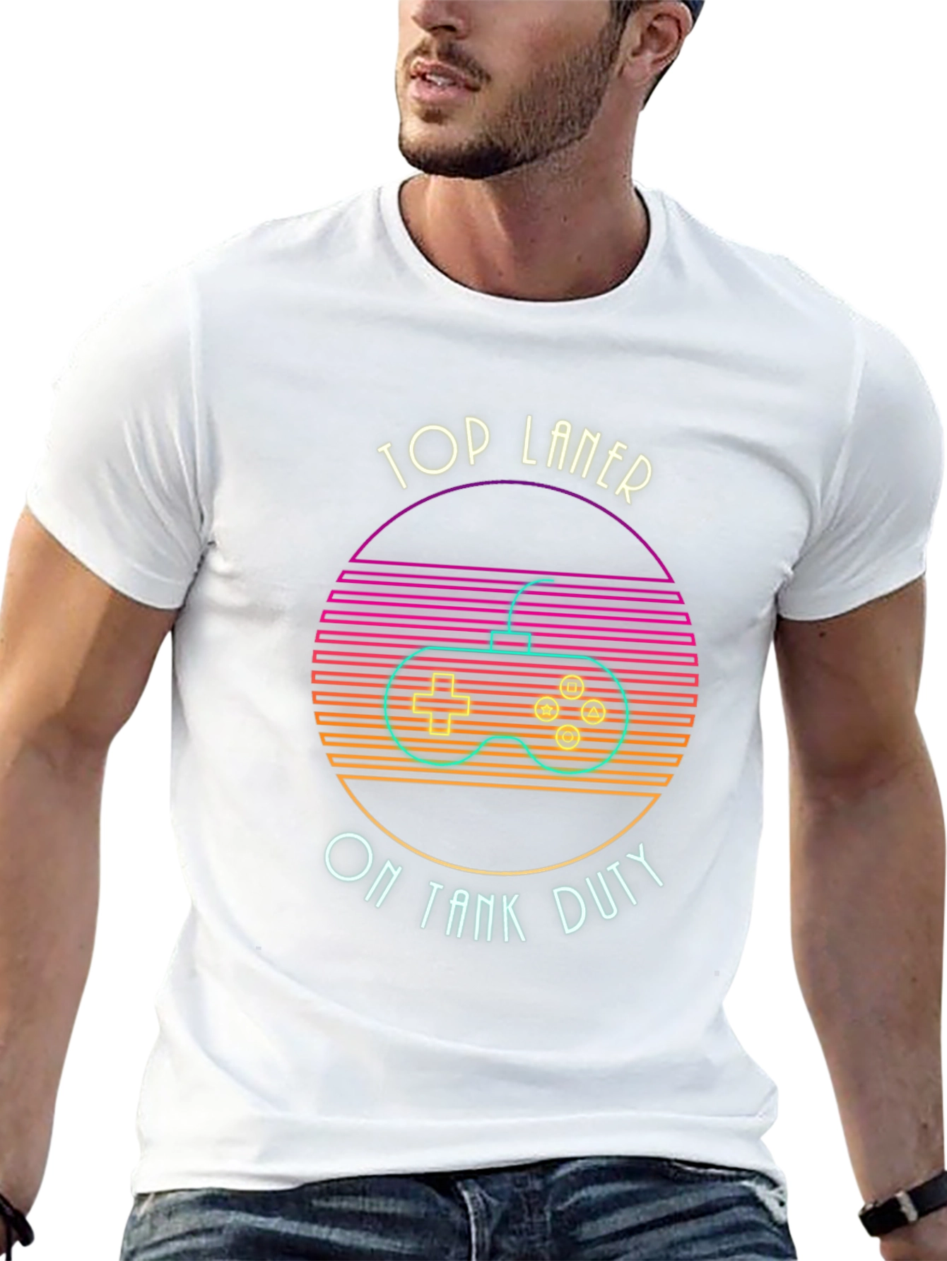 Top Laner On Tank Duty Black T-Shirt