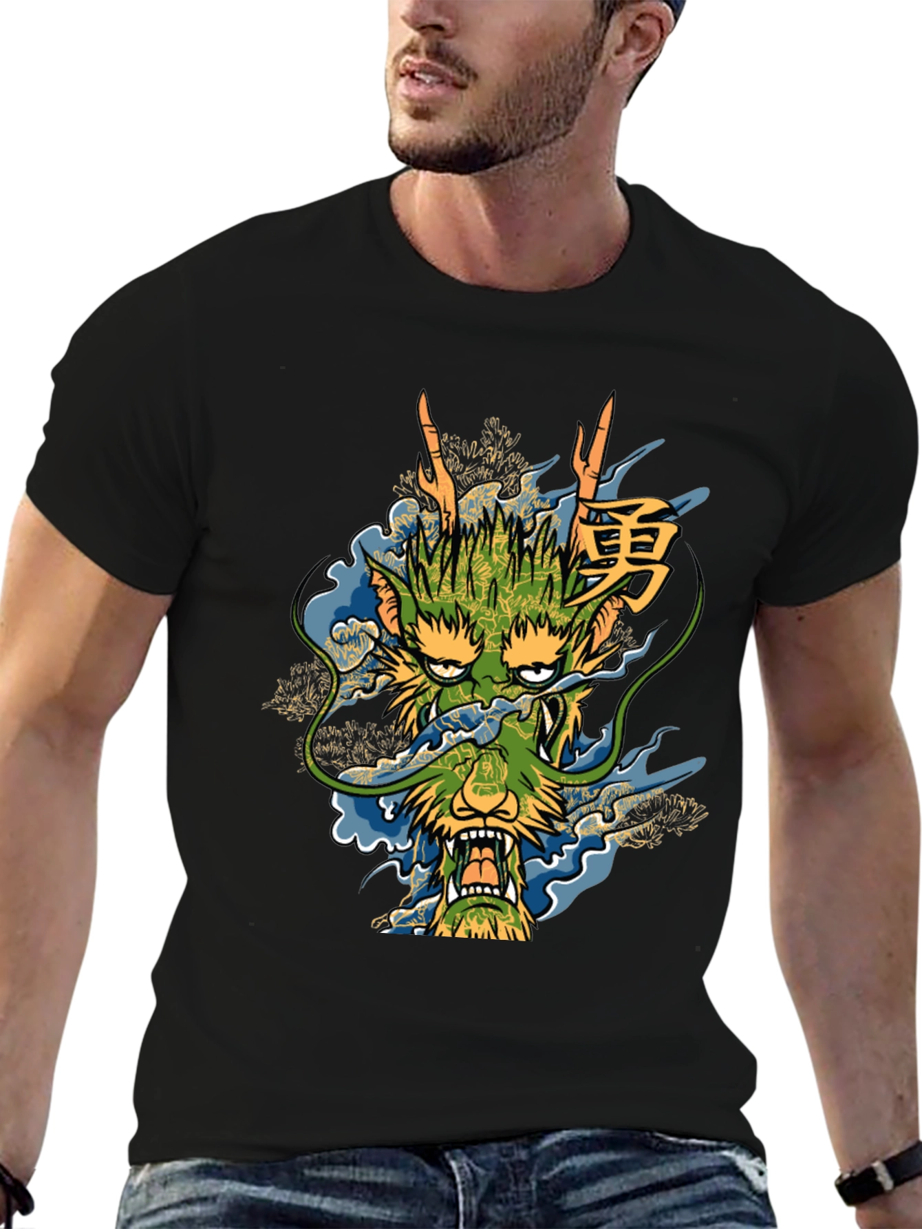 Dragon Graphic Tee - Unique Asian Style Design