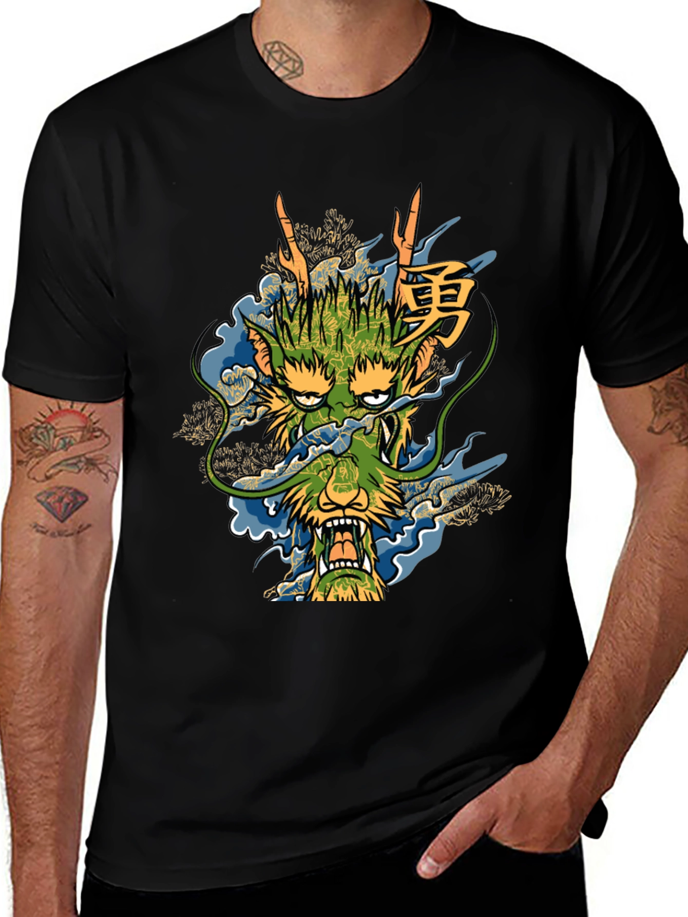 Dragon Graphic Tee - Unique Asian Style Design