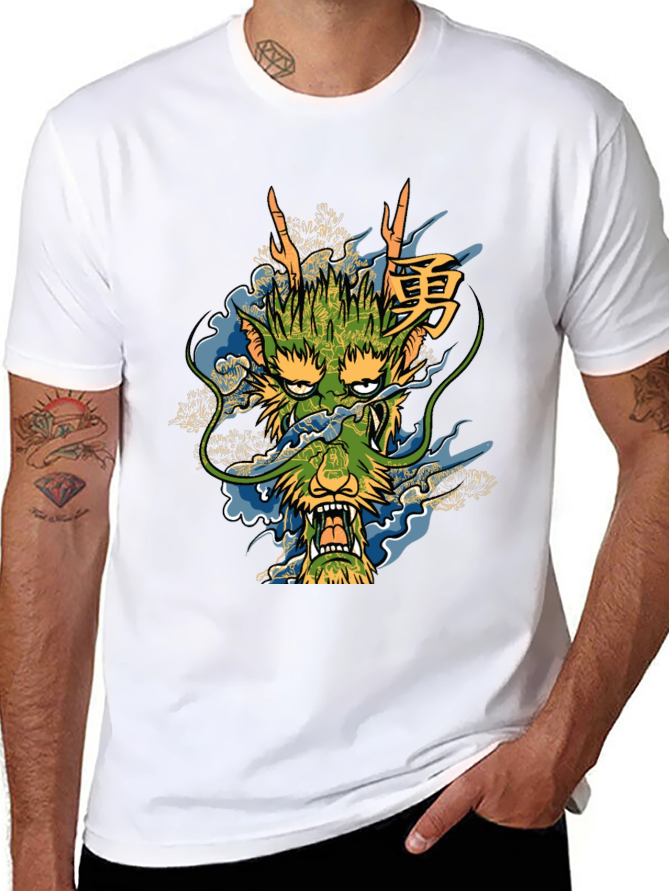 Dragon Graphic Tee - Unique Asian Style Design