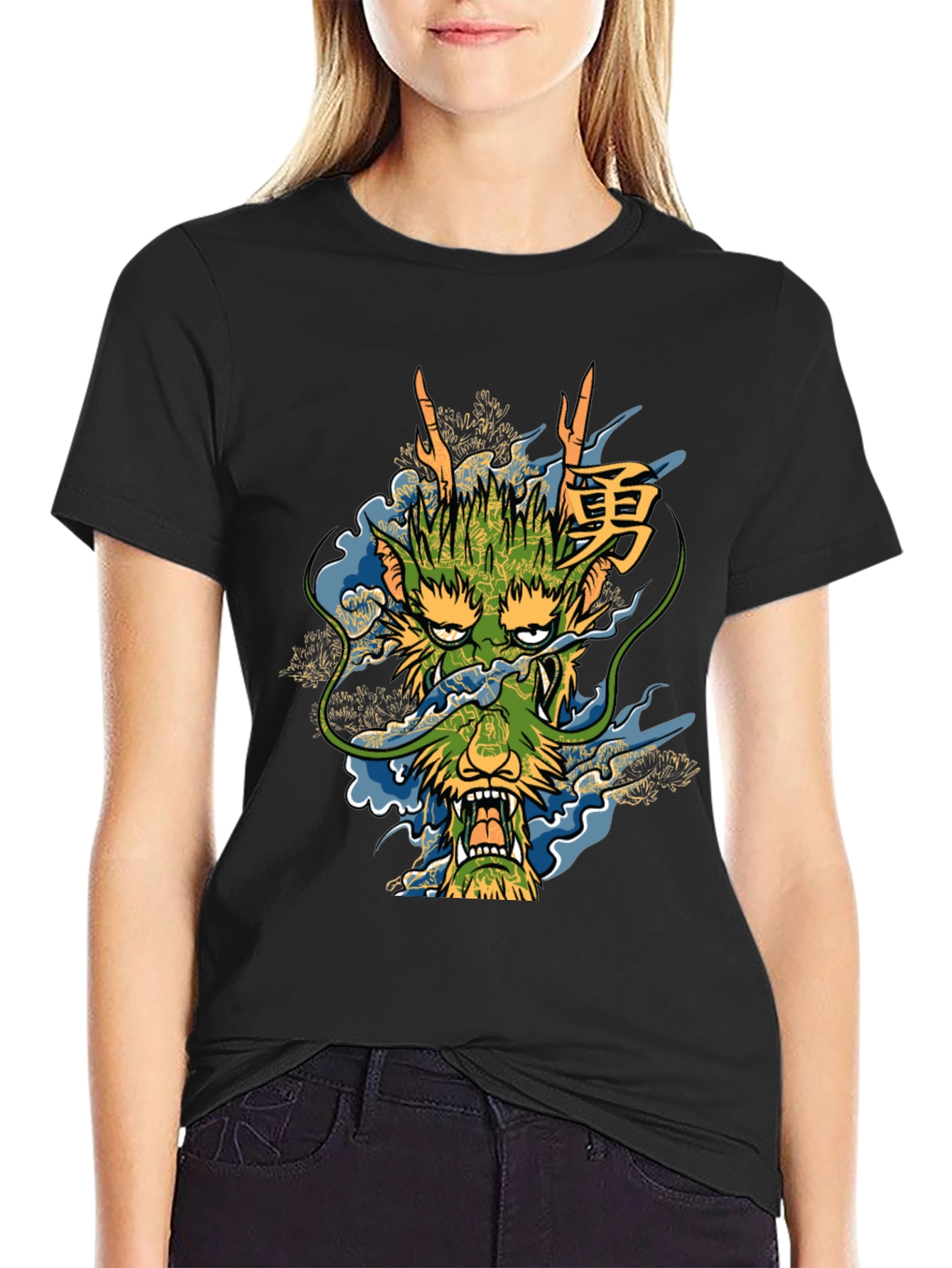 Dragon Graphic Tee - Unique Asian Style Design