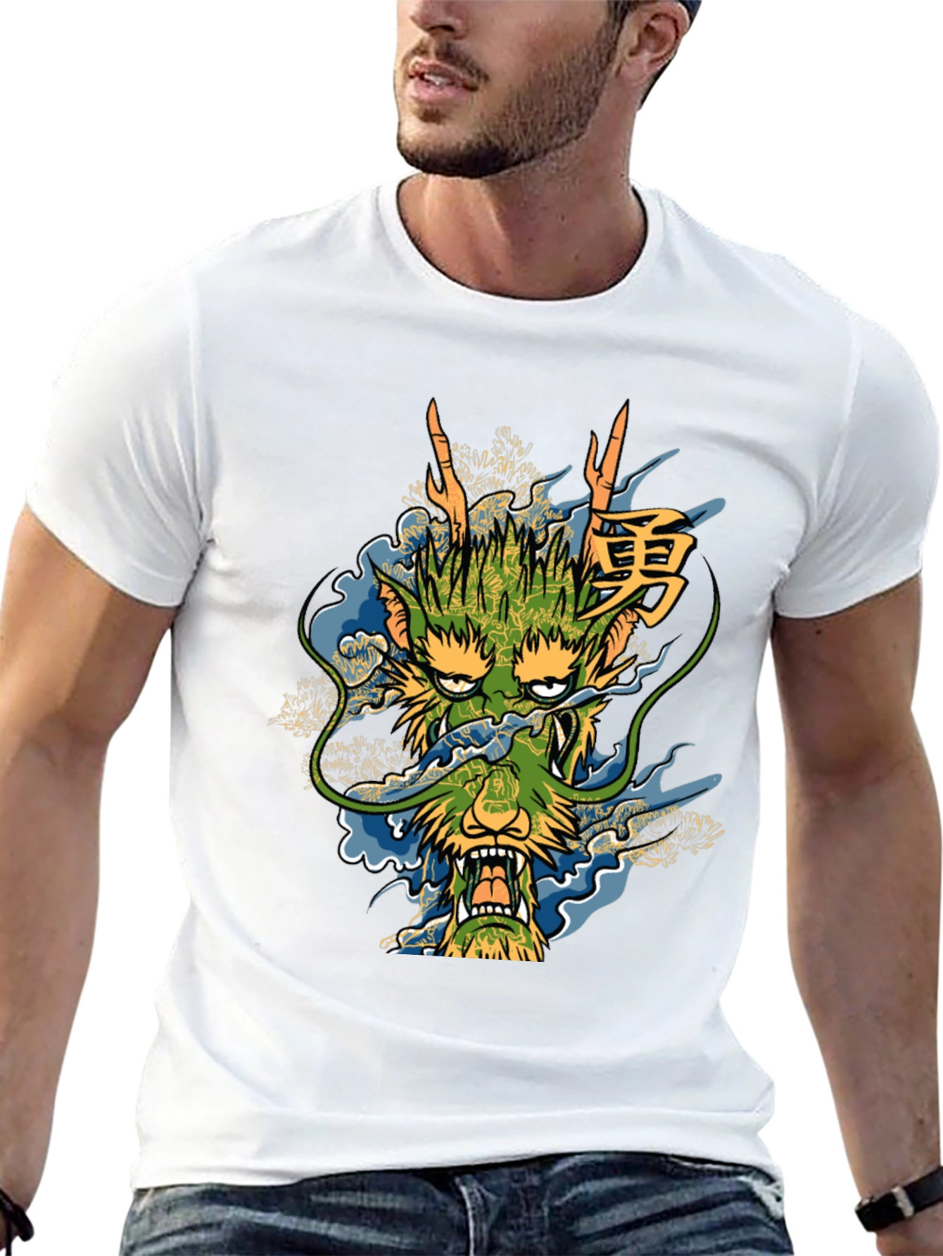 Dragon Graphic Tee - Unique Asian Style Design