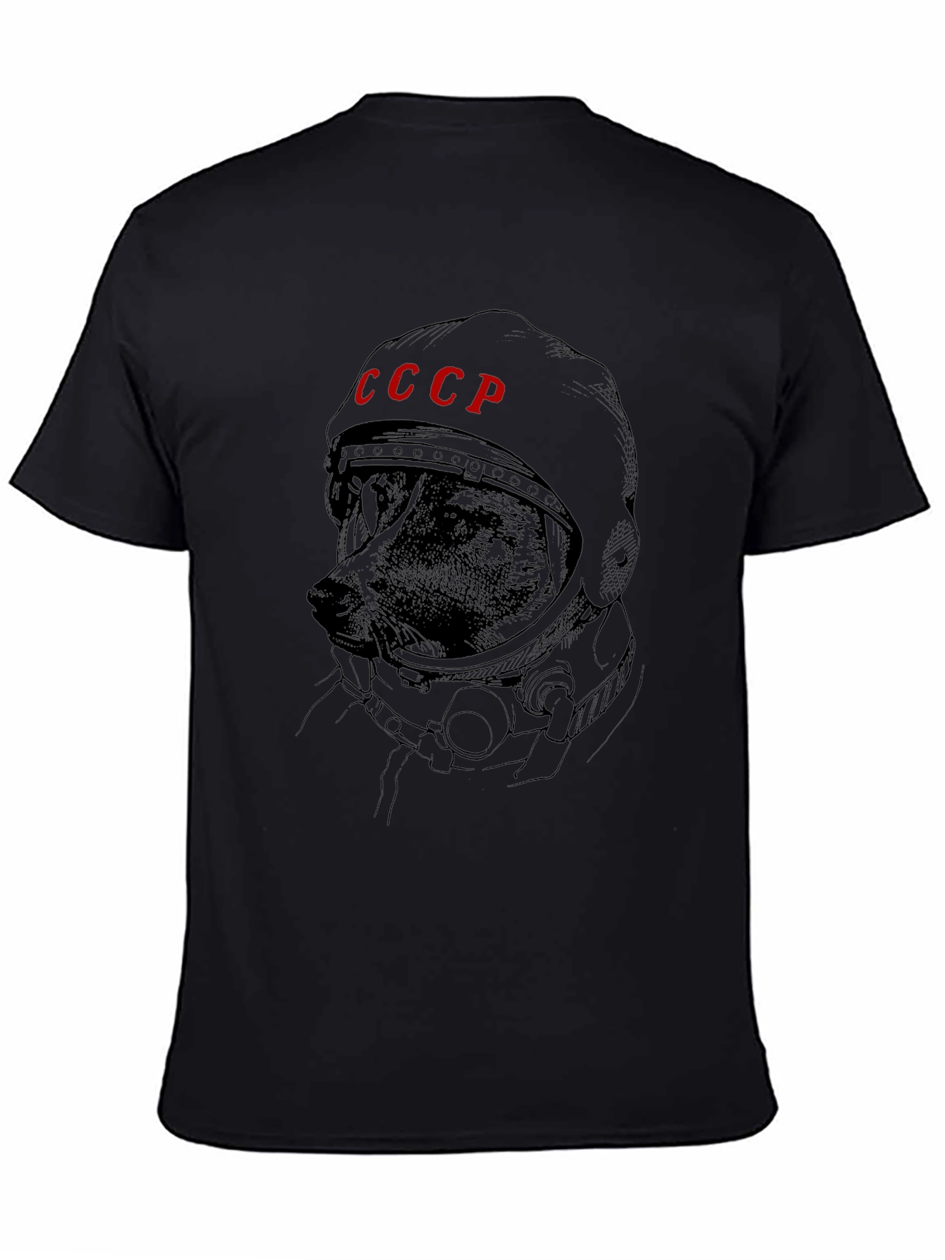 Soviet Space Dog Graphic Tee - USSR Cosmonaut Dog