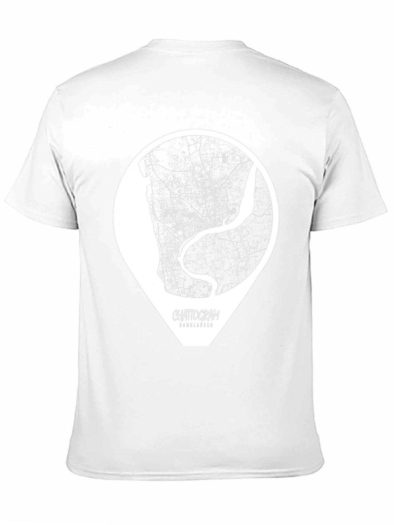 Chattogram Bangladesh City Map Graphic T-Shirt
