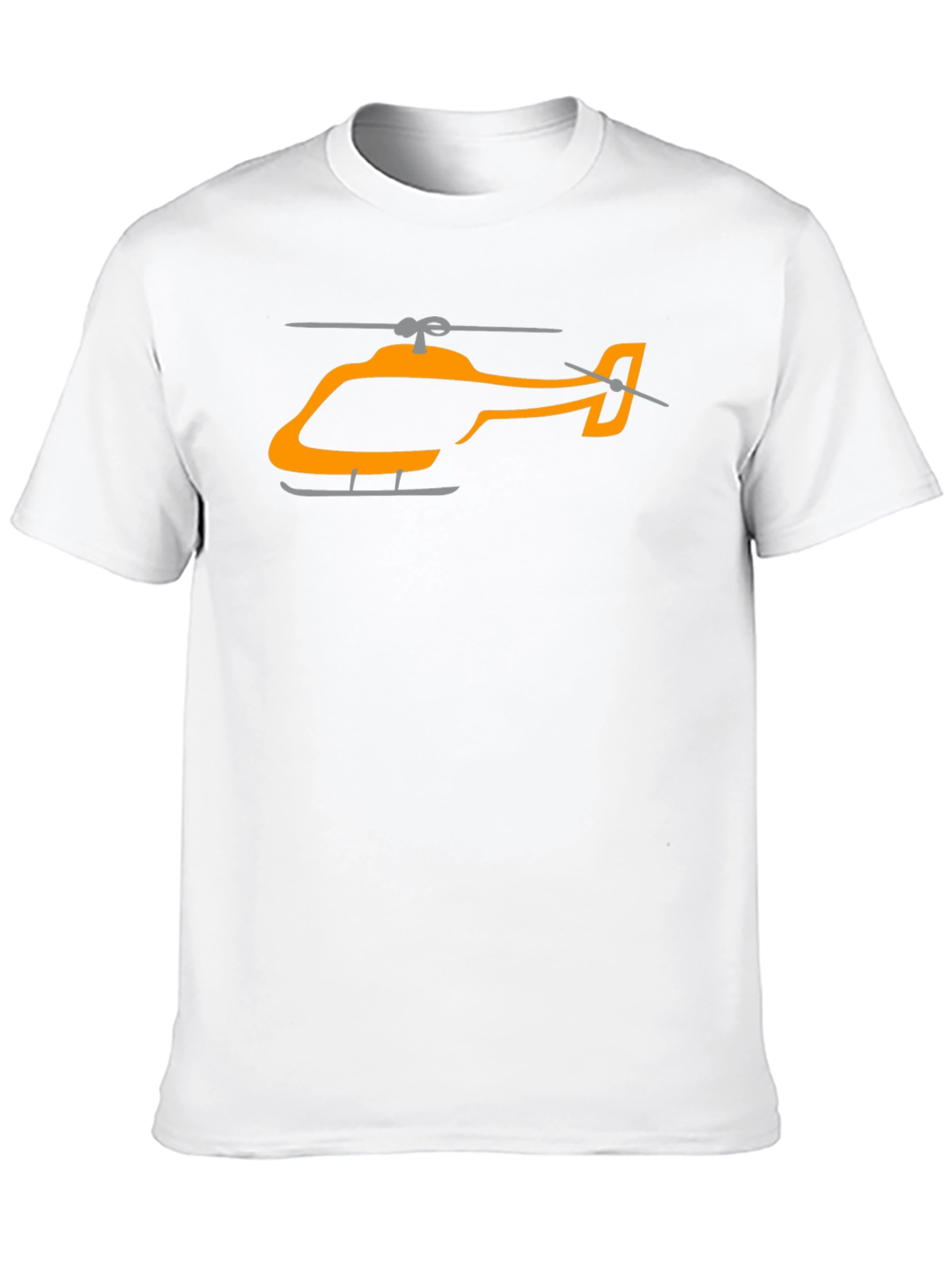 Helicopter Graphic T-Shirt - Modern Aviation Tee