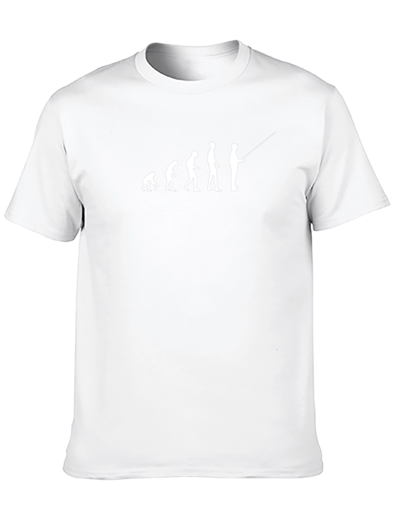 Evolution of Fishing T-Shirt - Black Cotton Tee