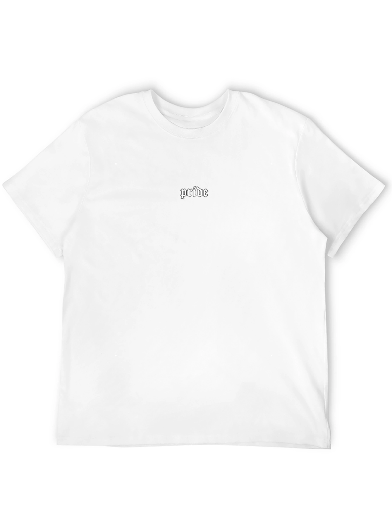 Pride T-Shirt - Classic Black Tee with Gothic Text