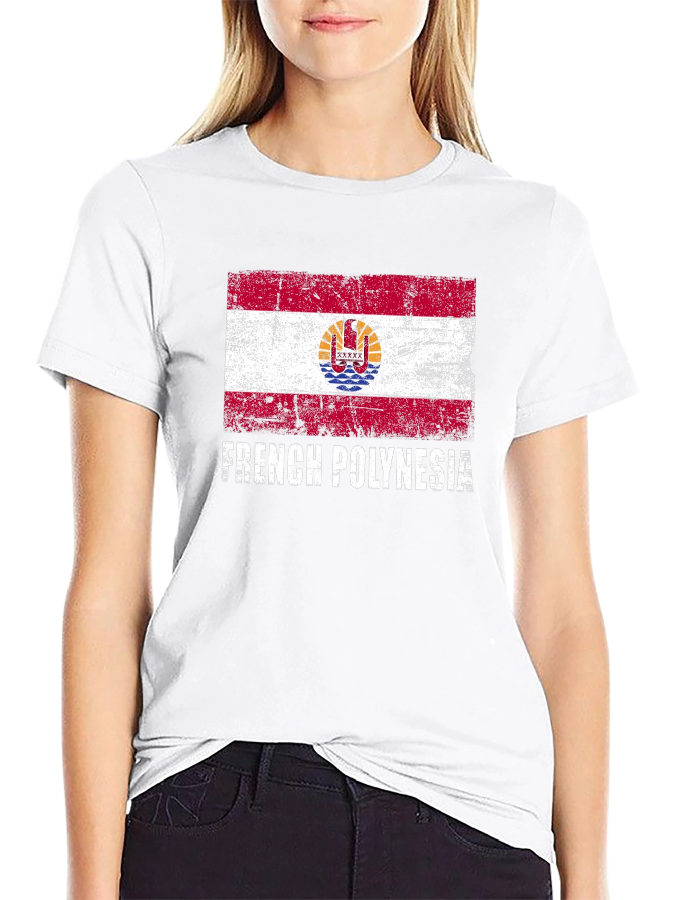 French Polynesia Flag Graphic Tee
