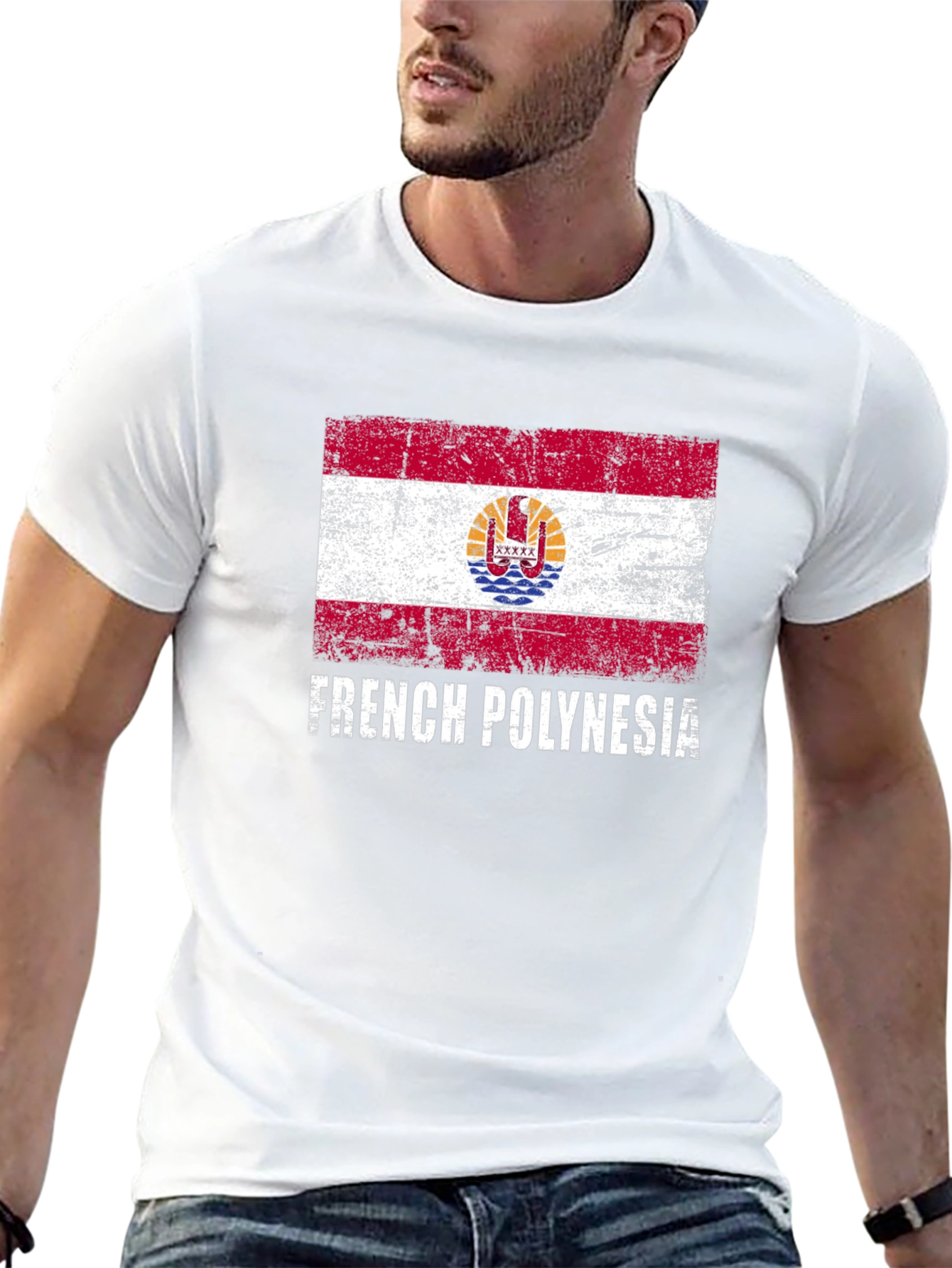 French Polynesia Flag Graphic Tee