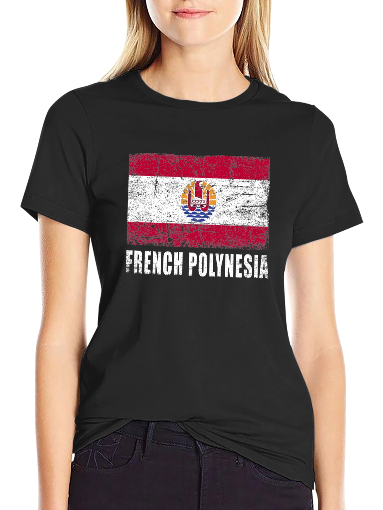 French Polynesia Flag Graphic Tee