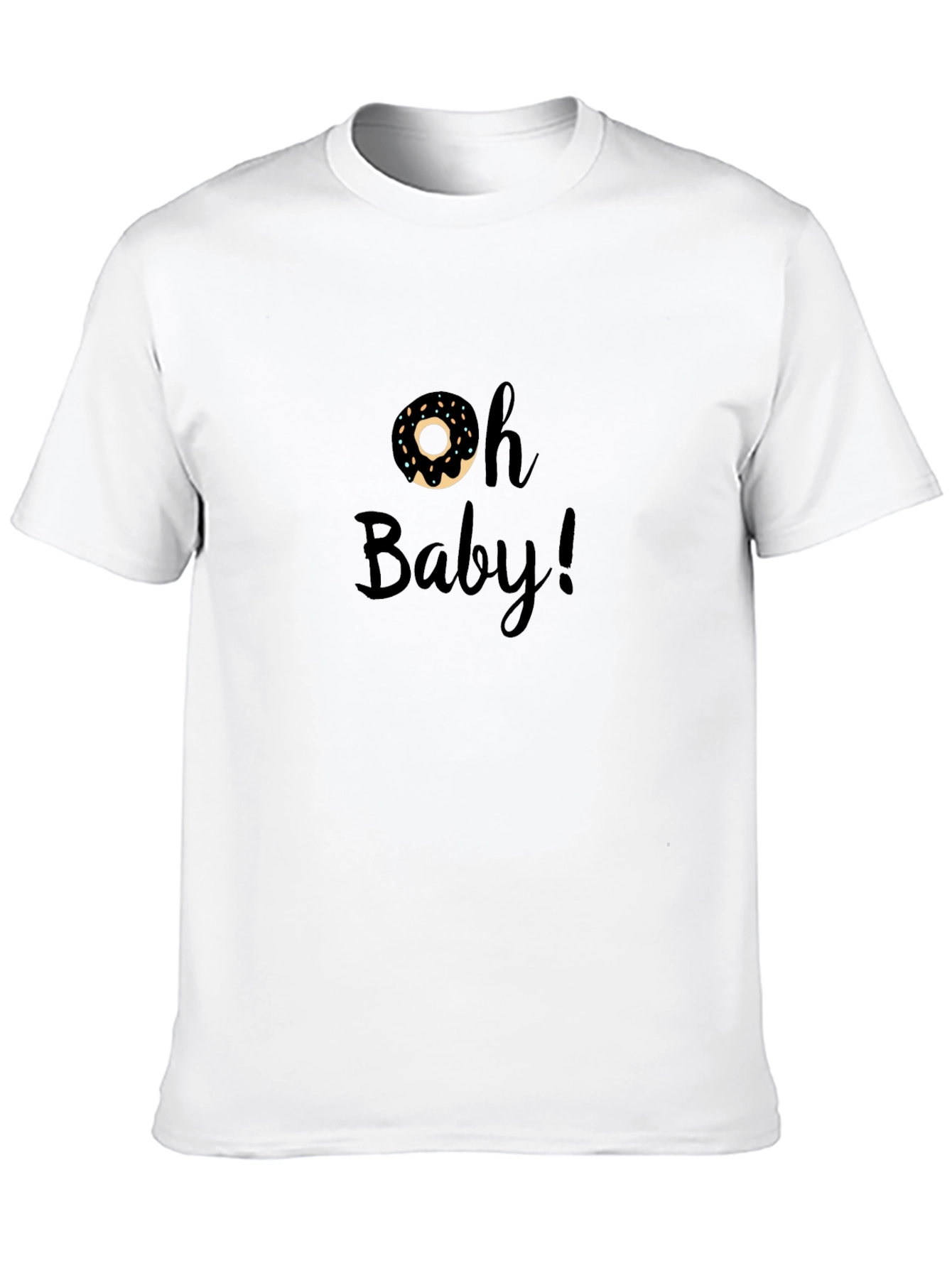 Oh Baby! Donut Graphic Tee - Black