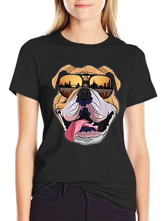 Cool Bulldog Graphic Tee