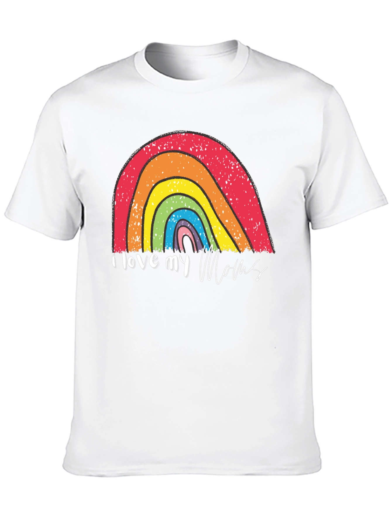 I Love My Moms Rainbow Pride T-Shirt