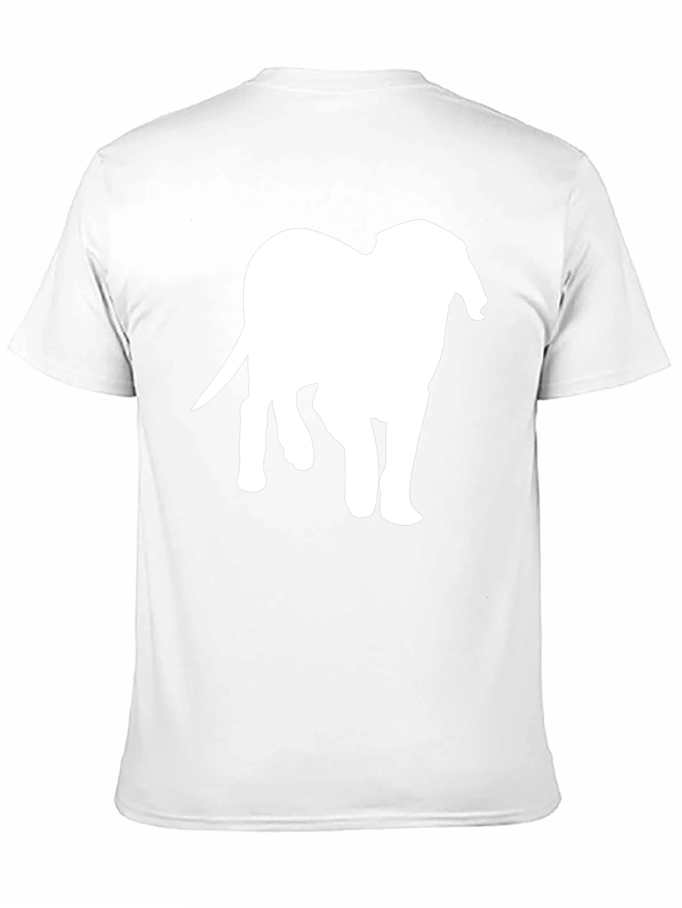Elephant Silhouette Black T-Shirt