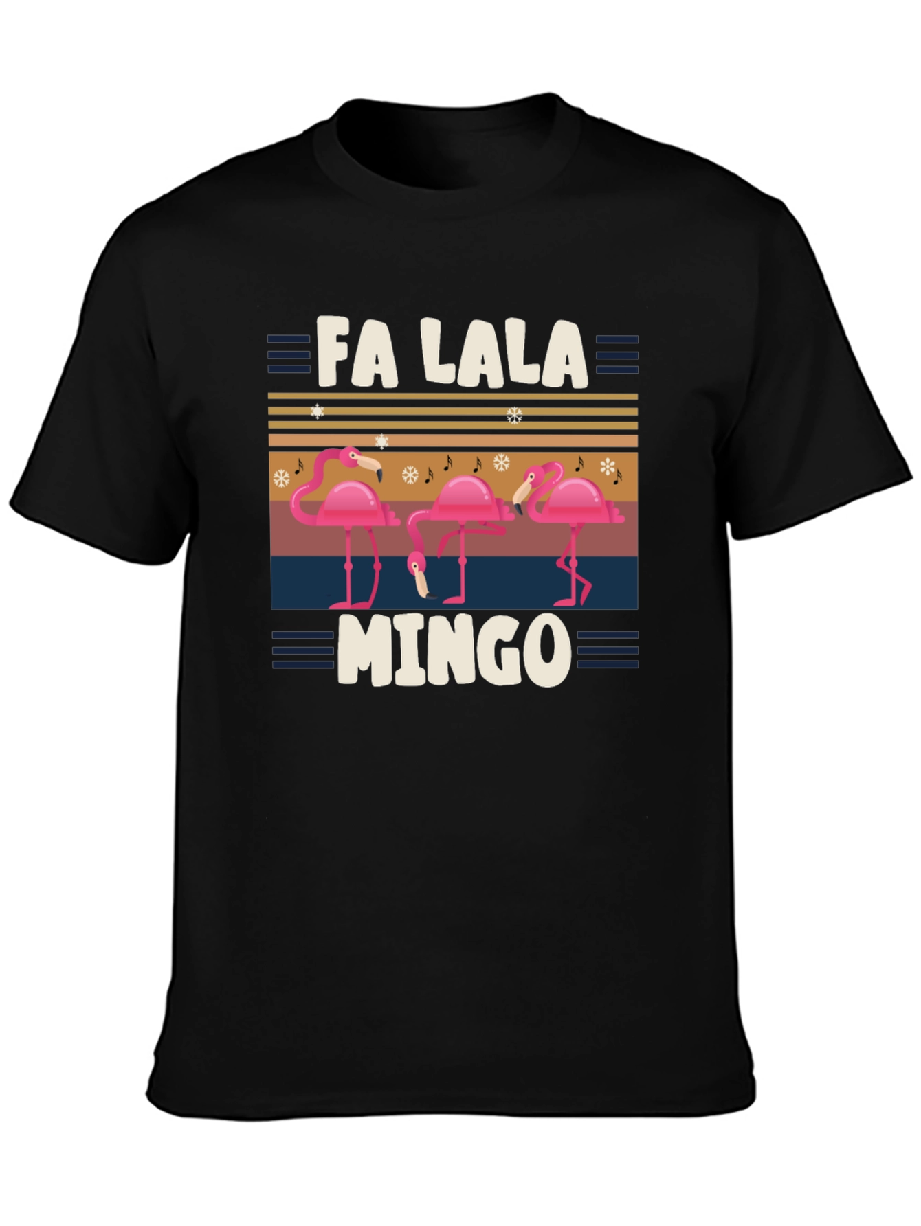 Fa La La Mingo Christmas Flamingo T-Shirt