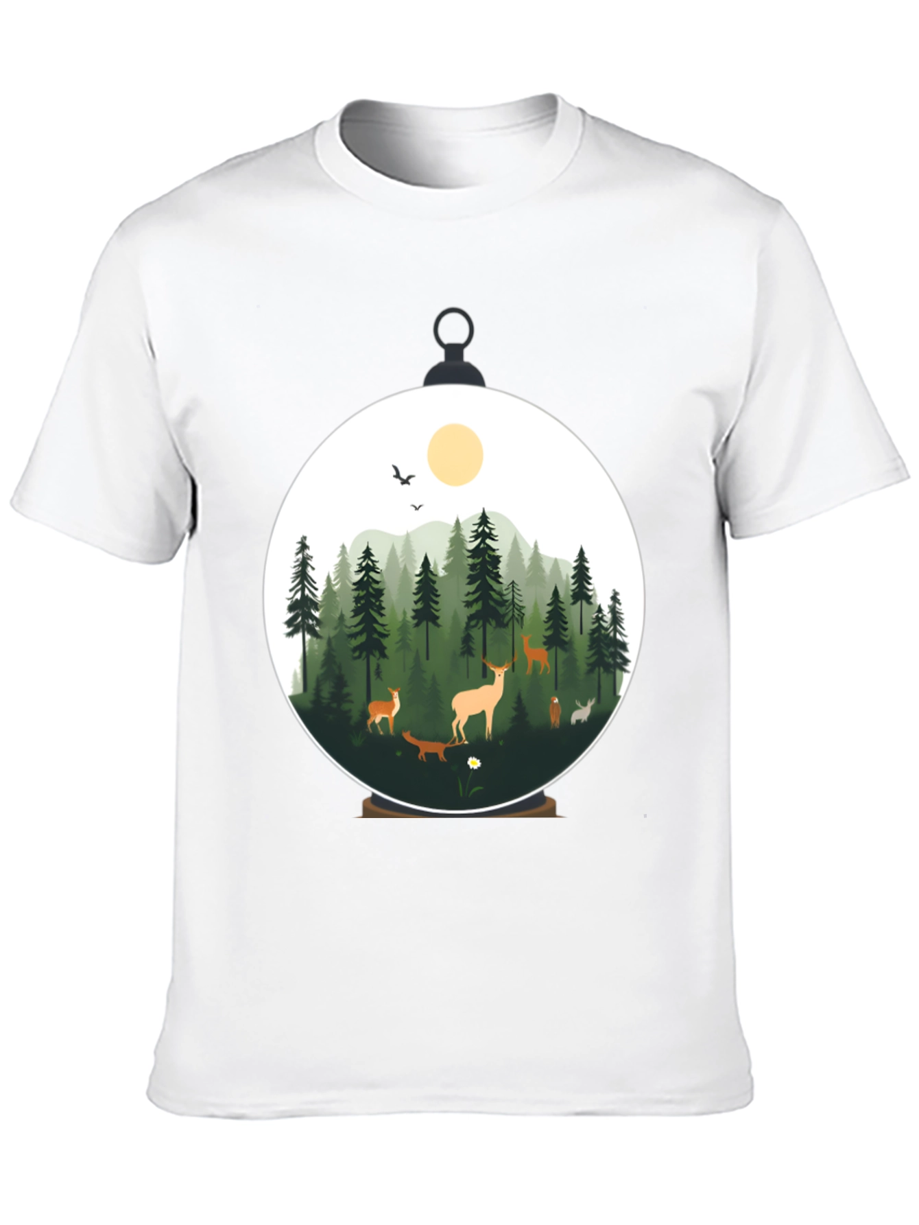 Nature Scene Graphic T-Shirt - Stylish Mens Tee