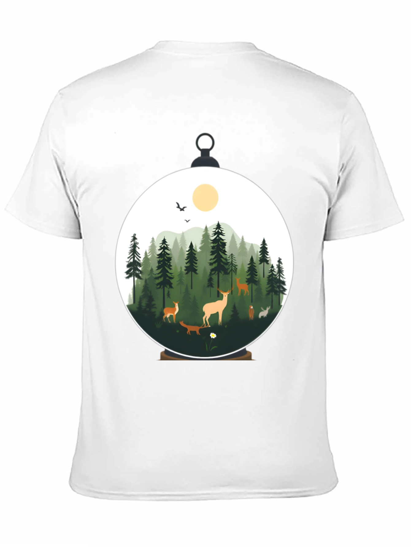Nature Scene Graphic T-Shirt - Stylish Mens Tee