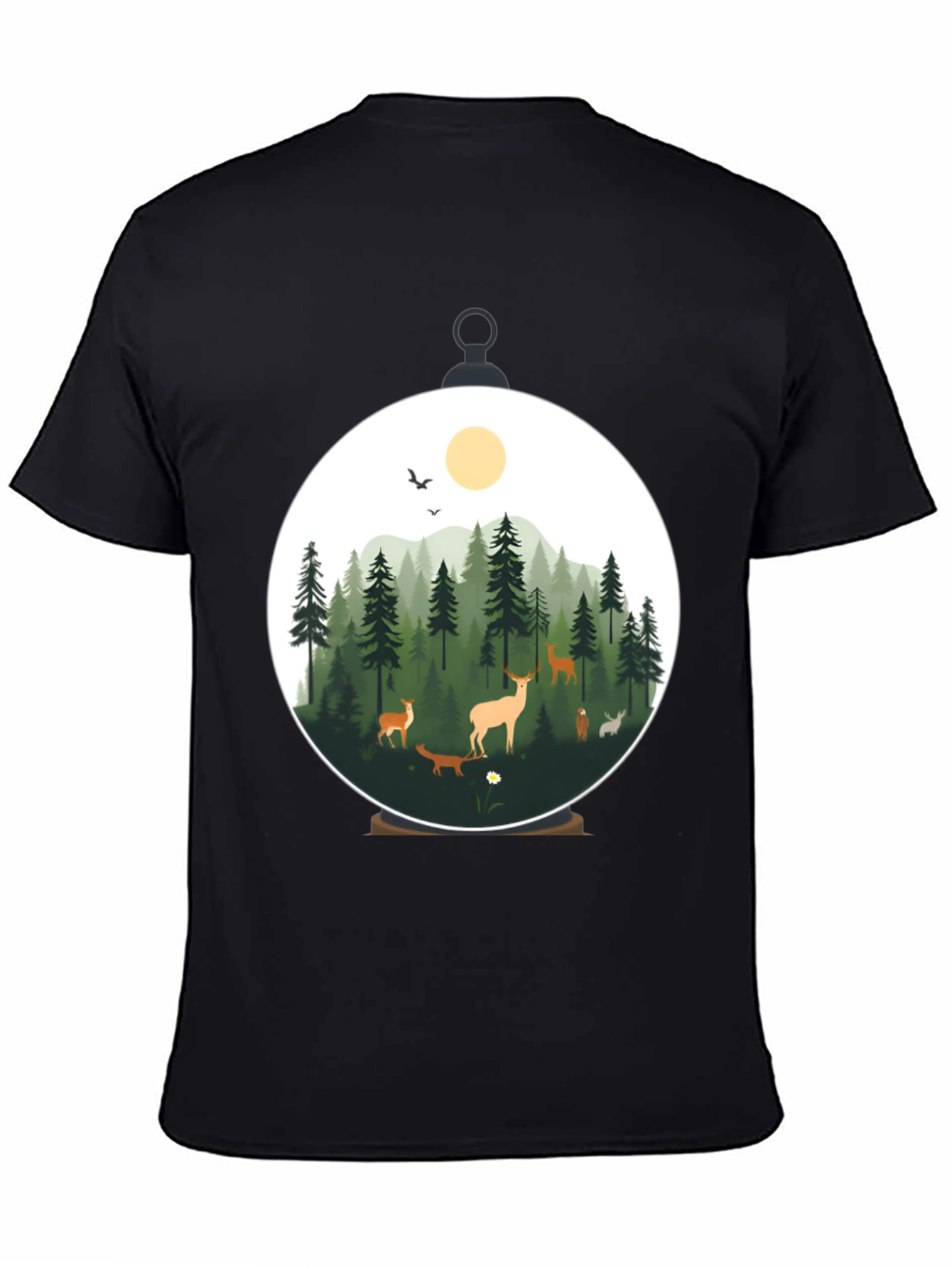 Nature Scene Graphic T-Shirt - Stylish Mens Tee