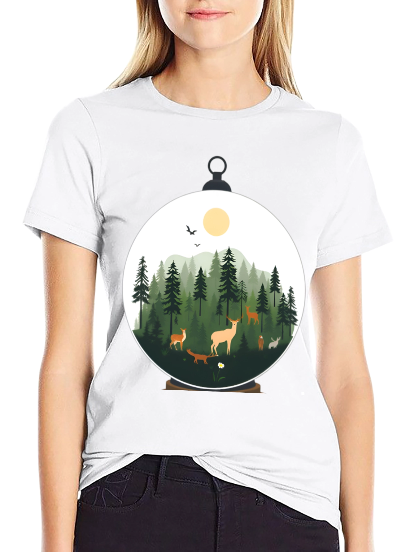 Nature Scene Graphic T-Shirt - Stylish Mens Tee