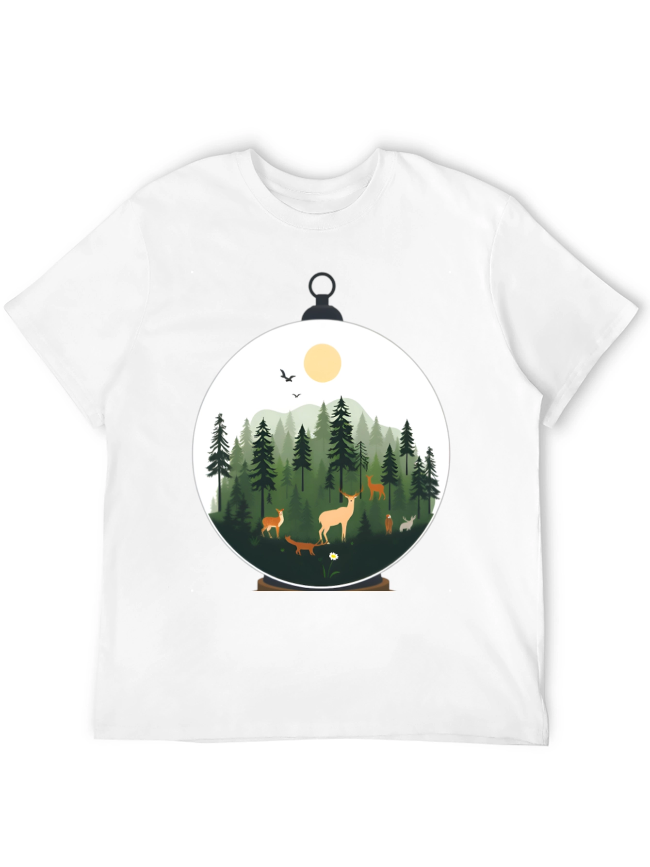 Nature Scene Graphic T-Shirt - Stylish Mens Tee