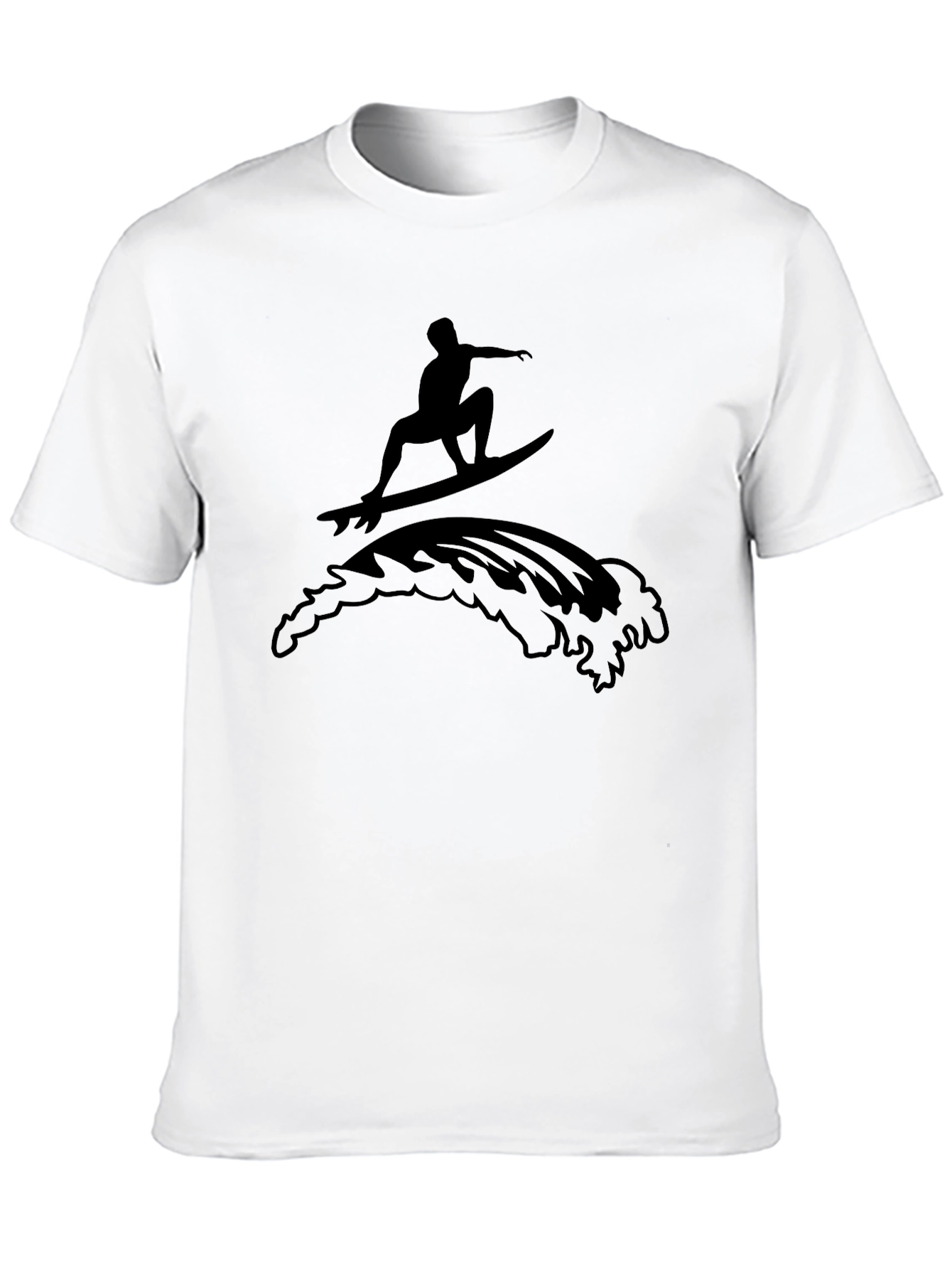 Surfer Graphic Black T-Shirt - Casual Cool