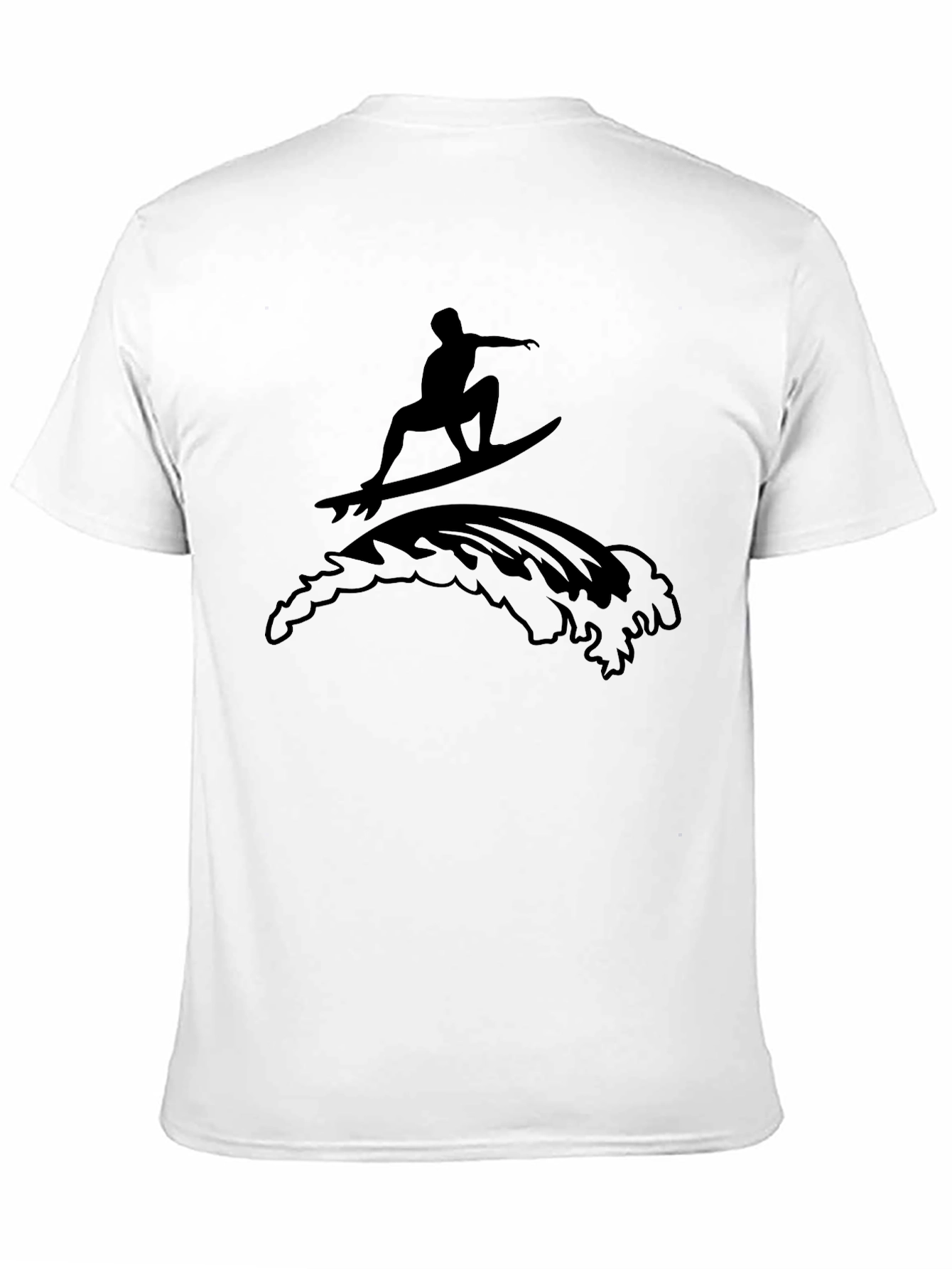 Surfer Graphic Black T-Shirt - Casual Cool