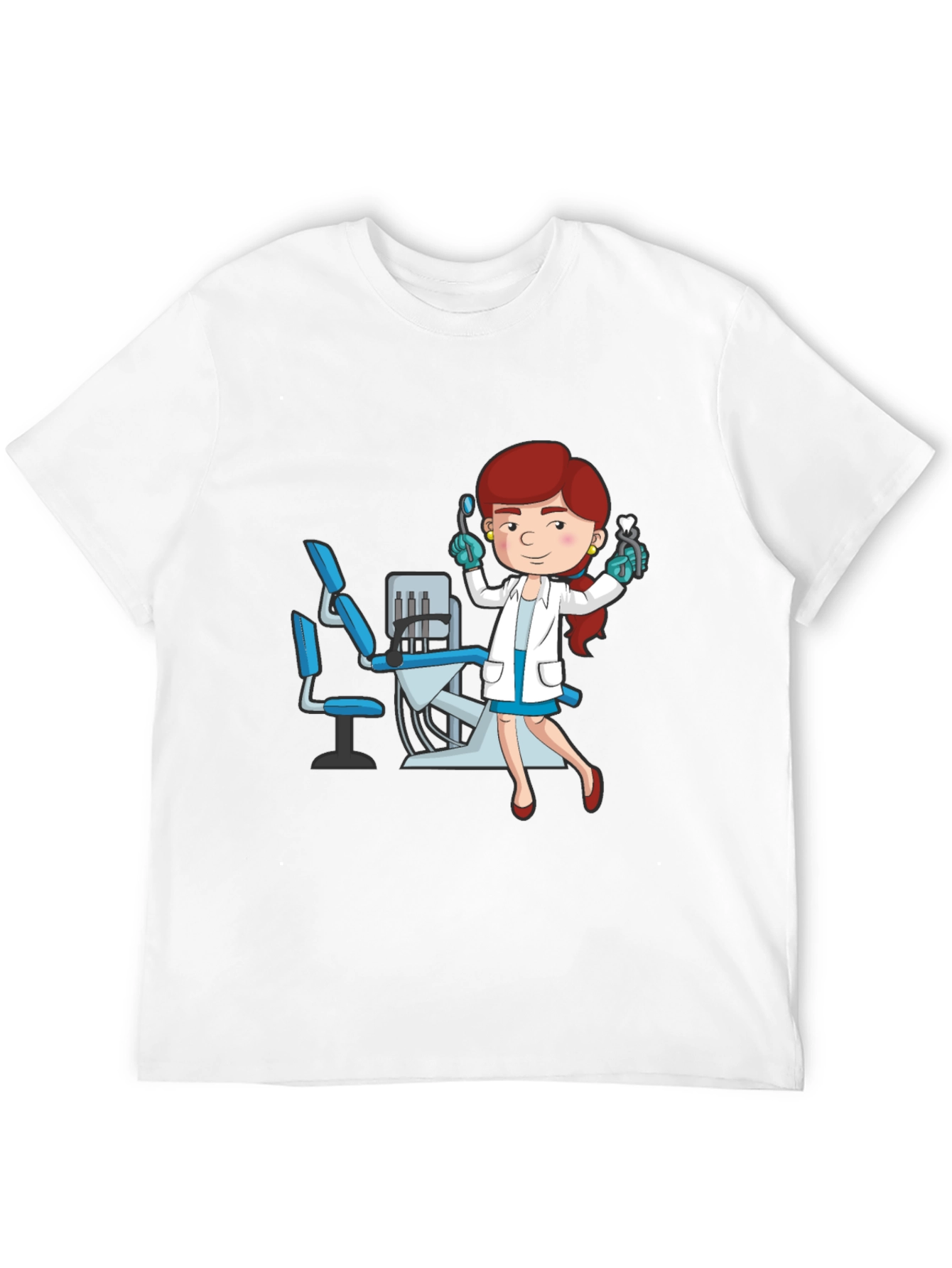 Dentist Cartoon Graphic T-Shirt